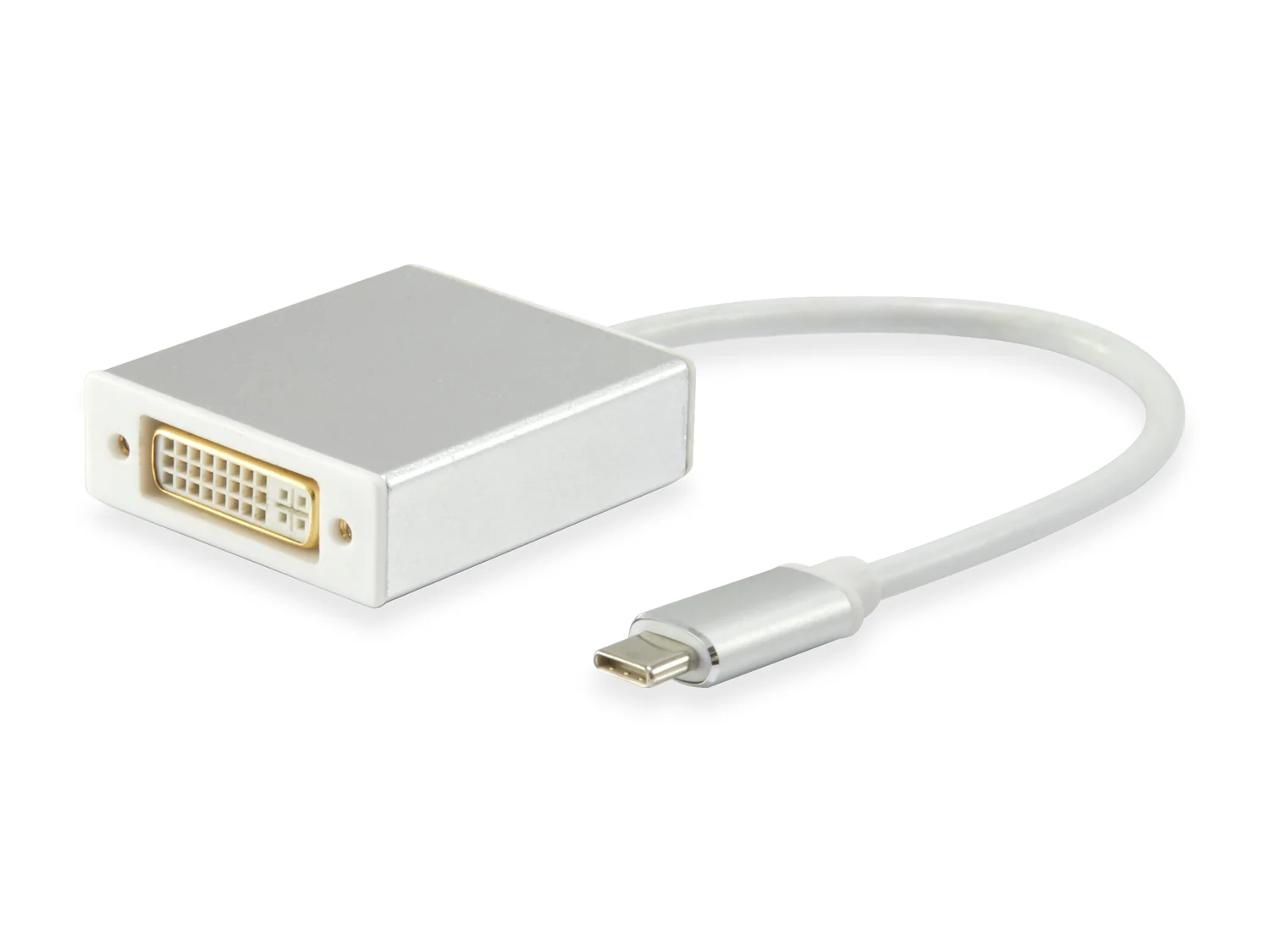 Adaptador USB-C para DVI-I Dual Link Macho/Fêmea Equip