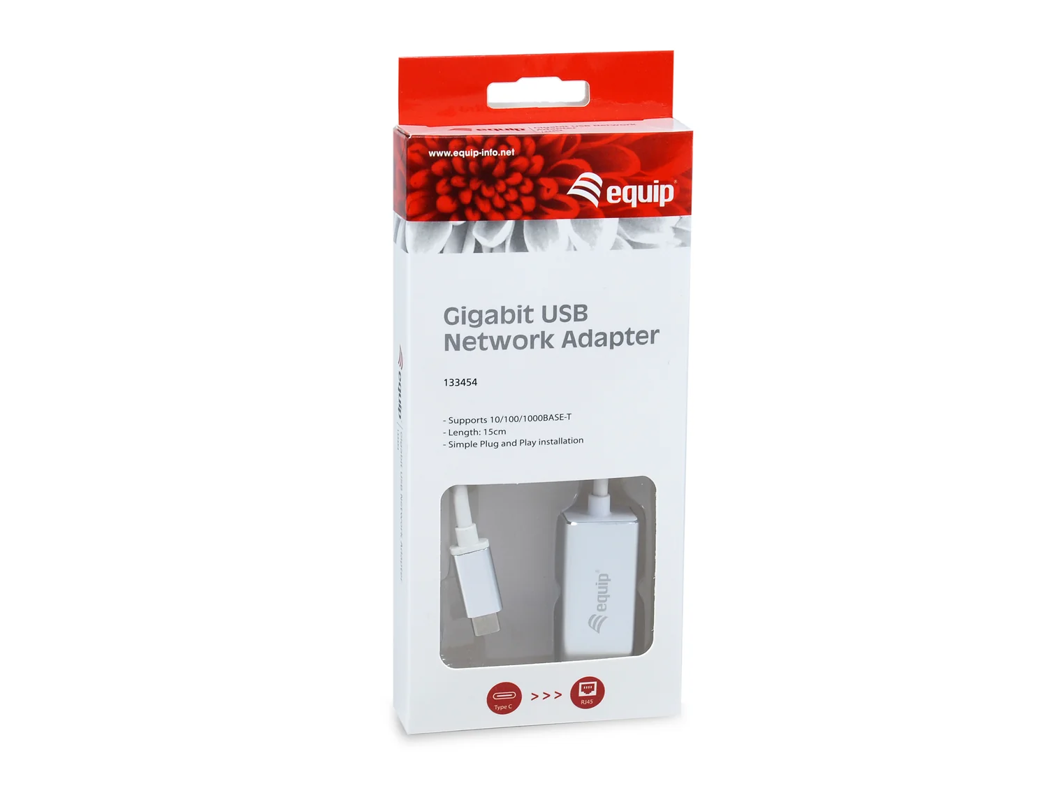 Adaptador de rede USB-C para RJ45 Gigabit Ethernet Equip - Imagem 3