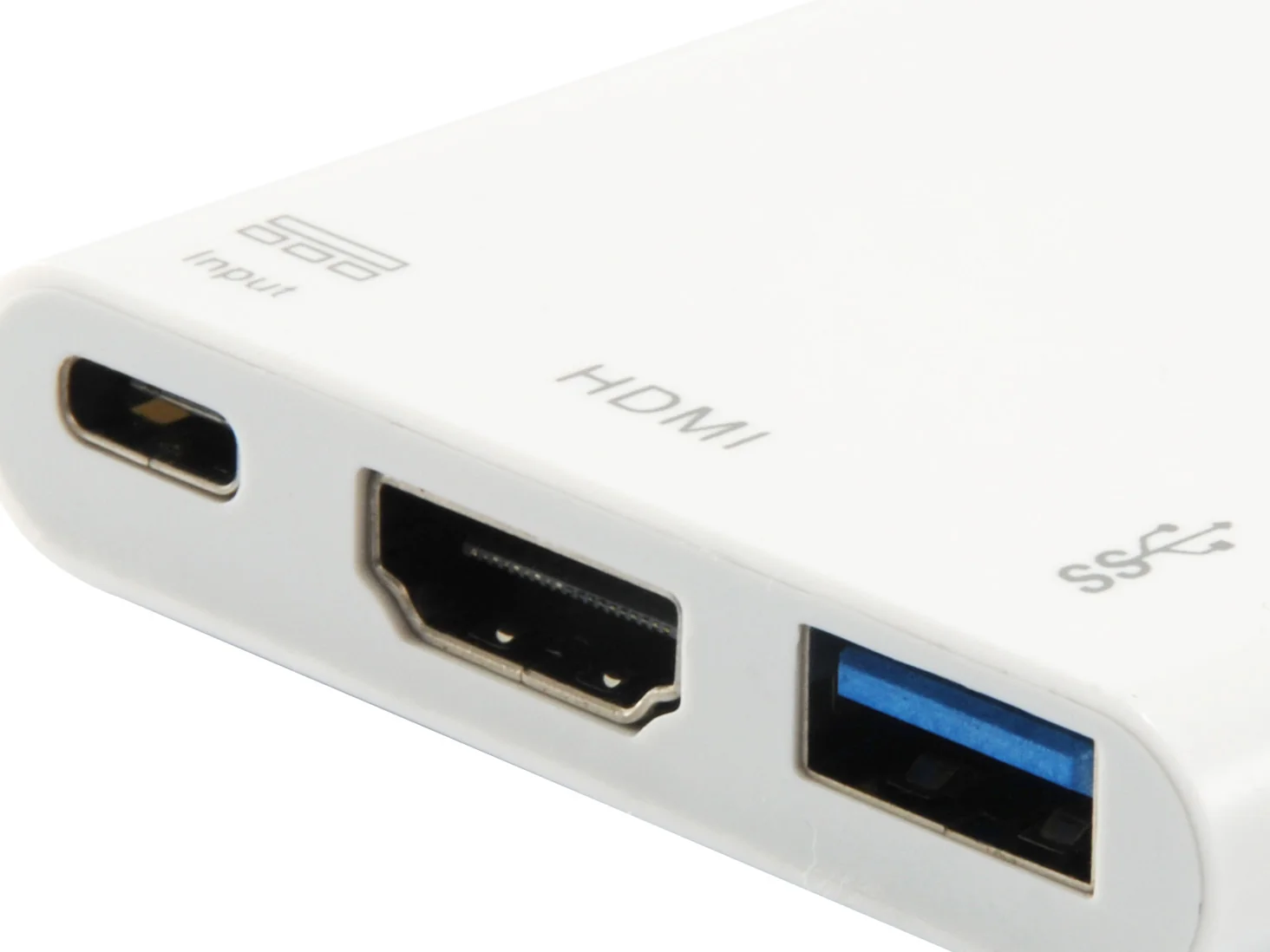 Adaptador USB-C para HDMI + USB-A + USB-C PD 60W Equip 3-em-1 Branco - Imagem 5