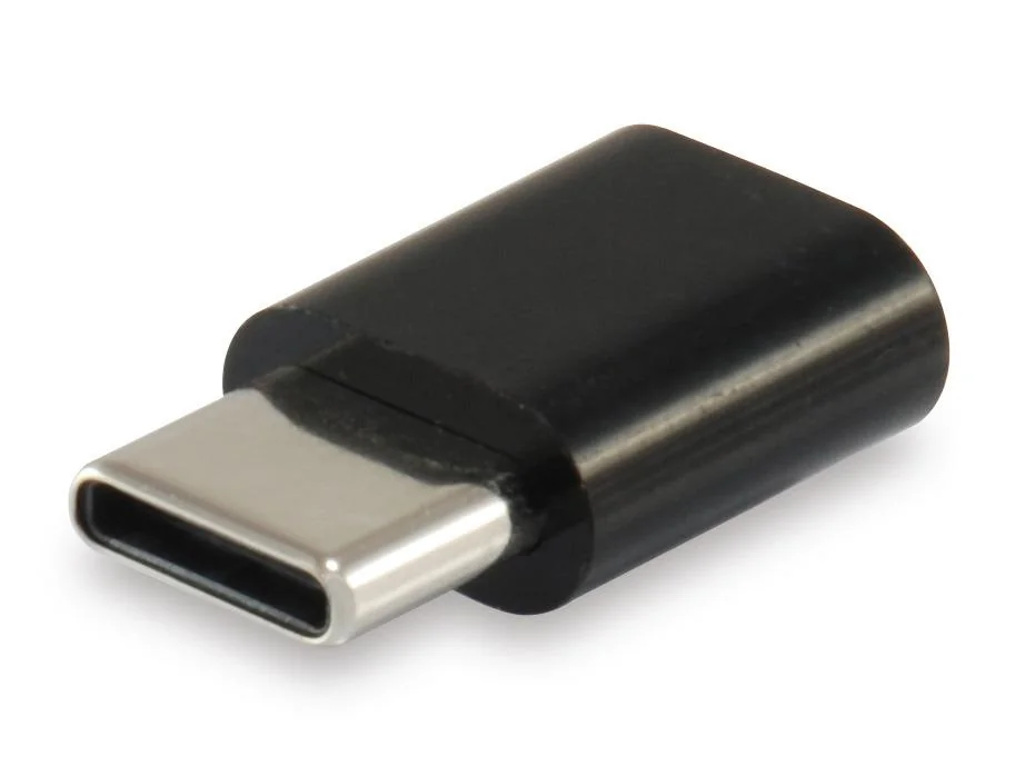 Adaptador USB-C macho para Micro USB fêmea Equip Preto - Imagem 1