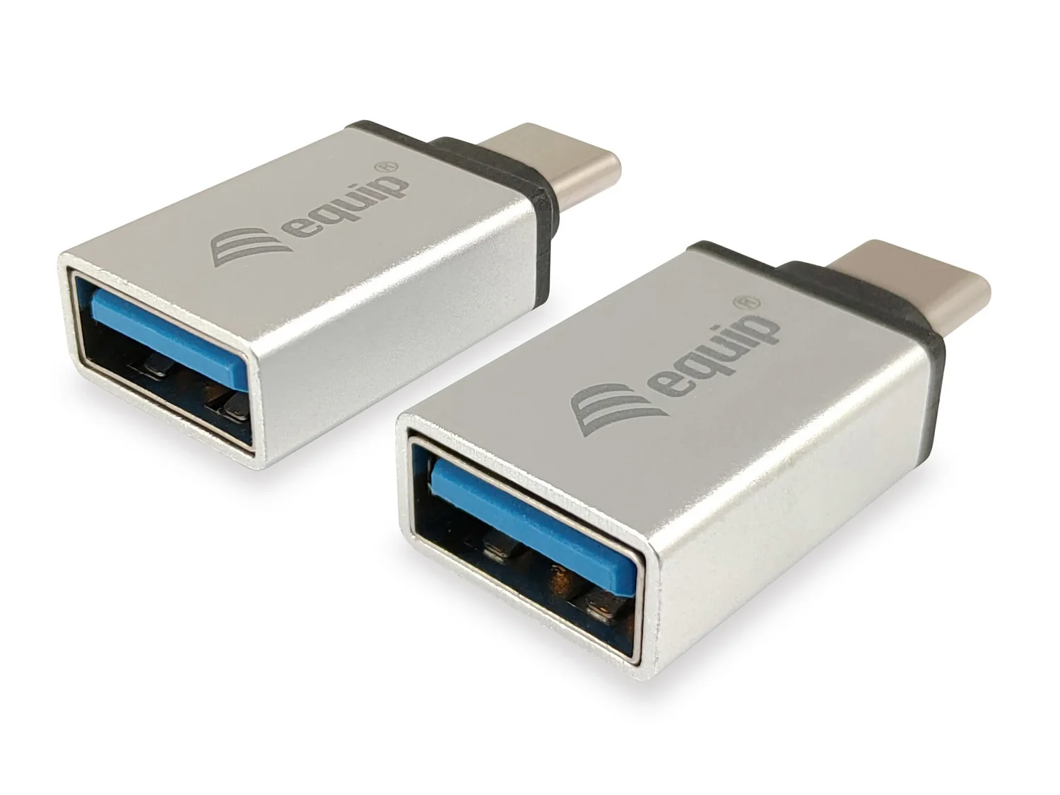 Adaptador USB-C para USB-A Equip em Alumínio Prateado (Pack 2 unid.)