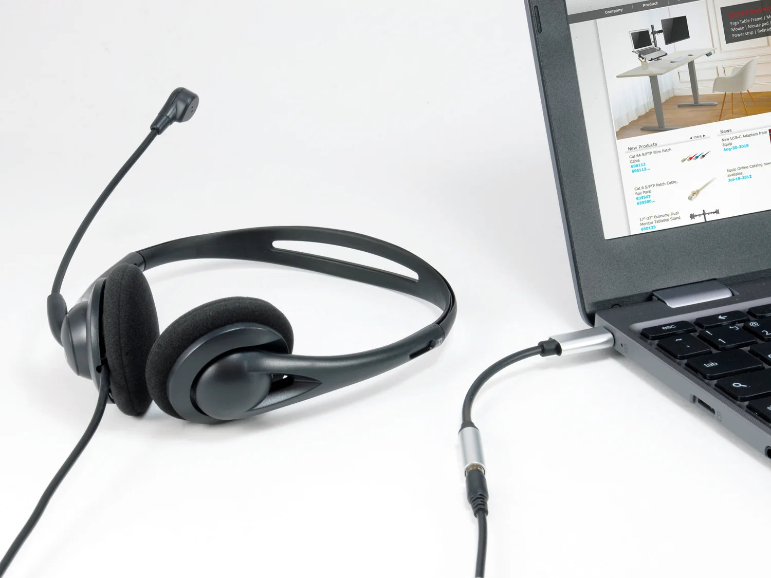 Adaptador de Áudio USB-C para Jack 3,5 mm DAC Equip — Plug and Play - Imagem 2