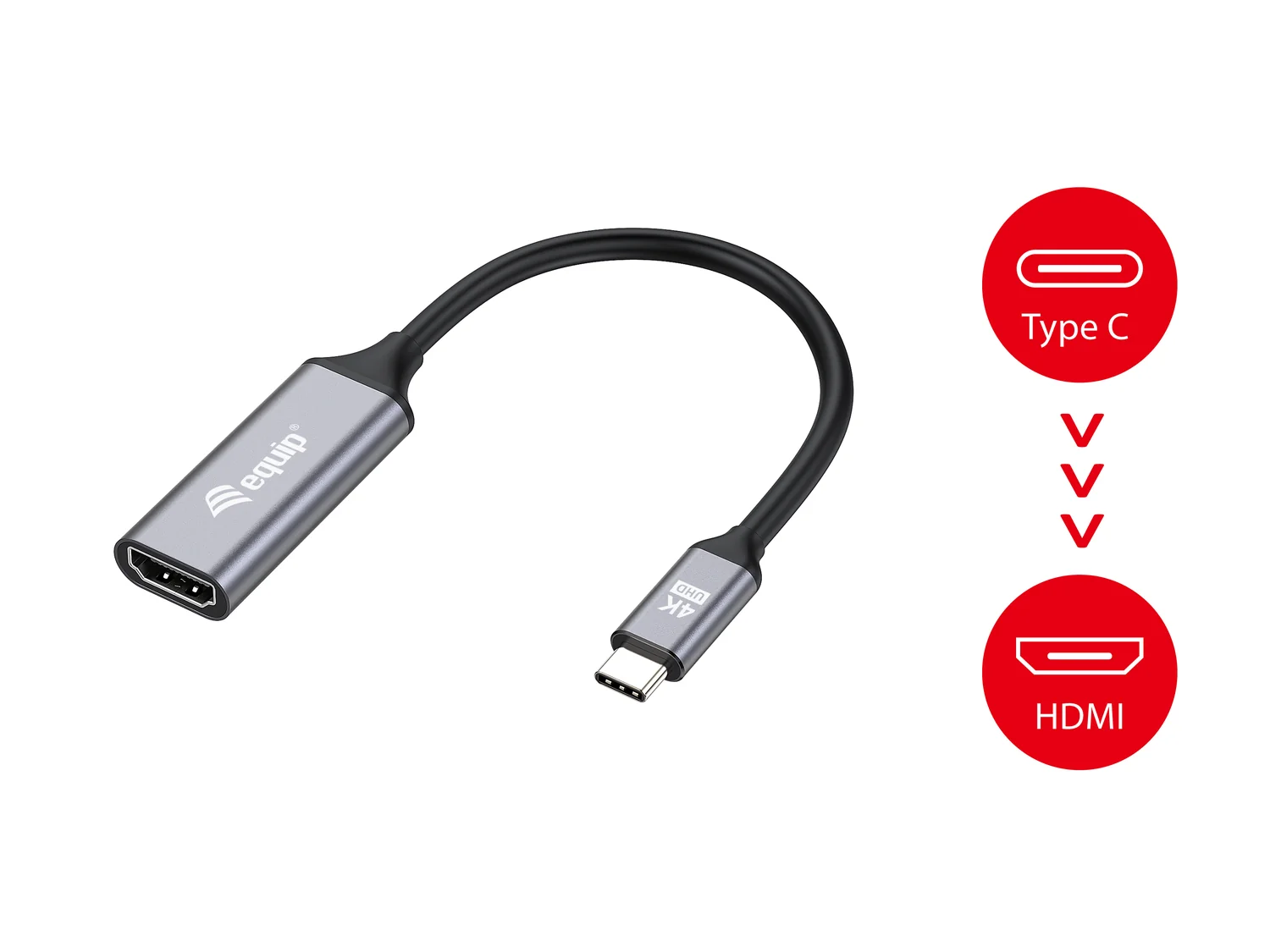 Adaptador USB-C para HDMI 2.0 Equip — 4K 60Hz Plug and Play - Imagem 5