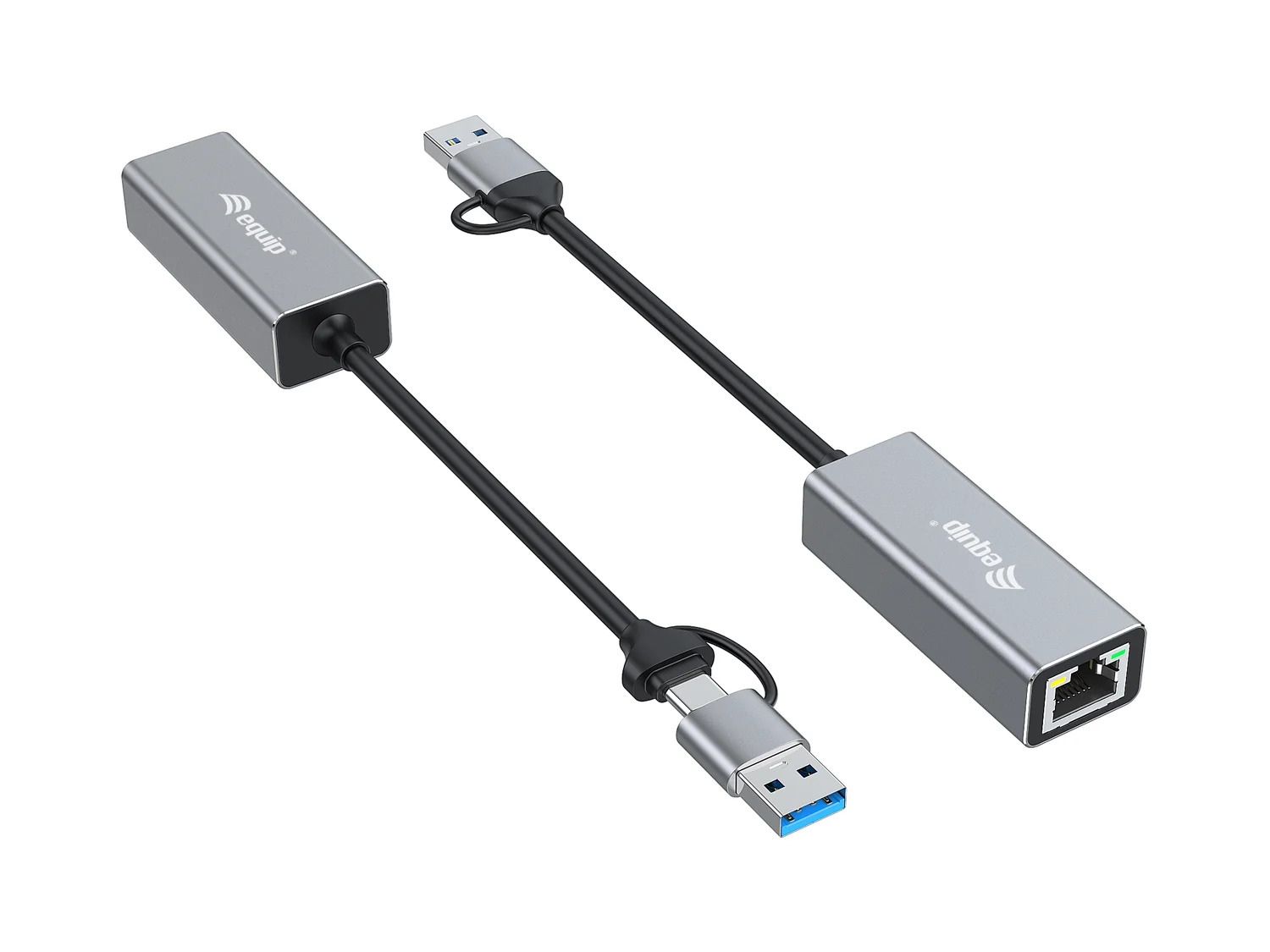 Adaptador de Rede USB-C/USB-A para Ethernet 2,5 Gigabit Equip — RJ-45 - Imagem 2