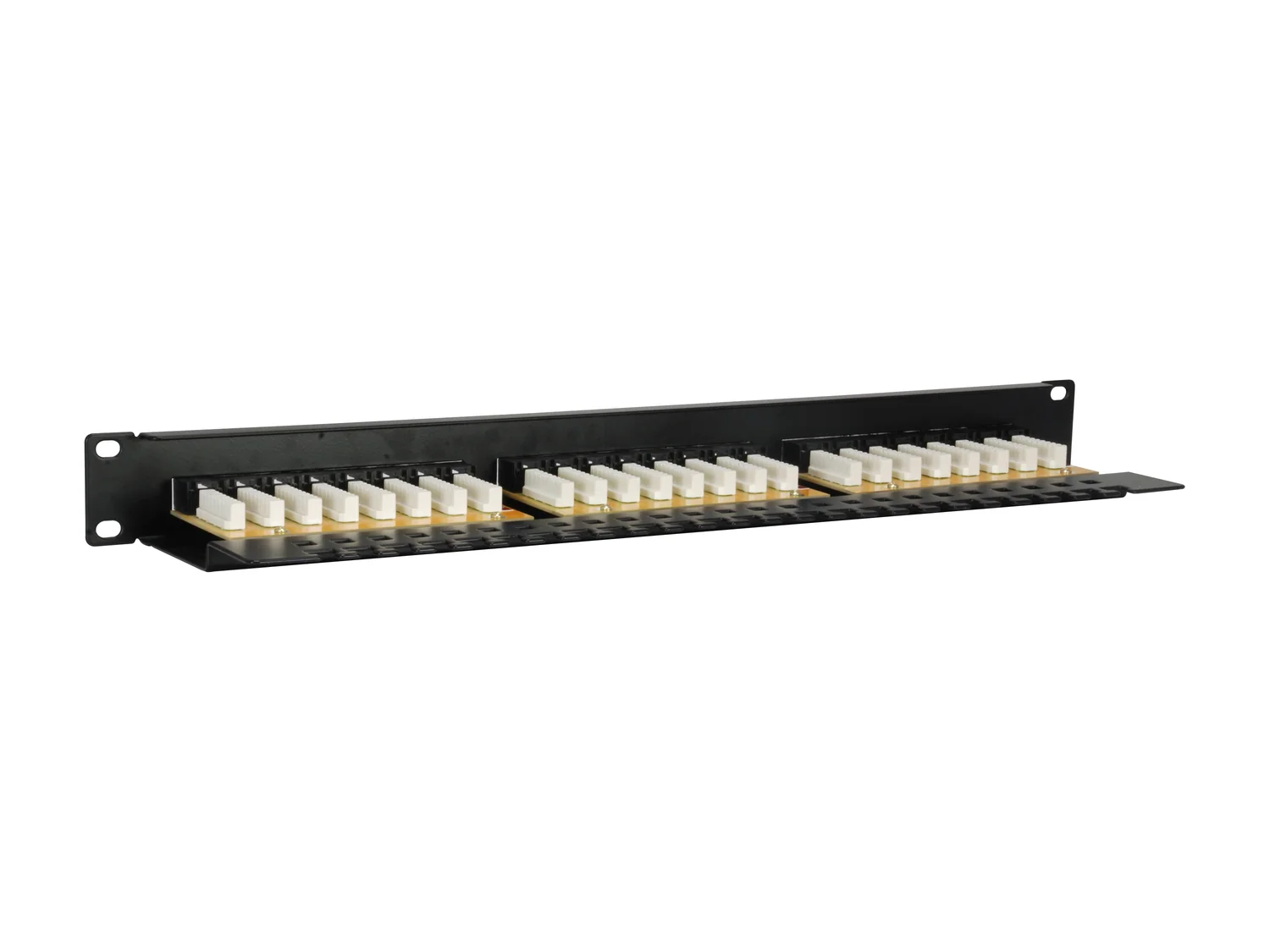 Patch Panel Cat.6 24 Portas RJ-45 19" 1U Equip para Rack Preto - Imagem 2