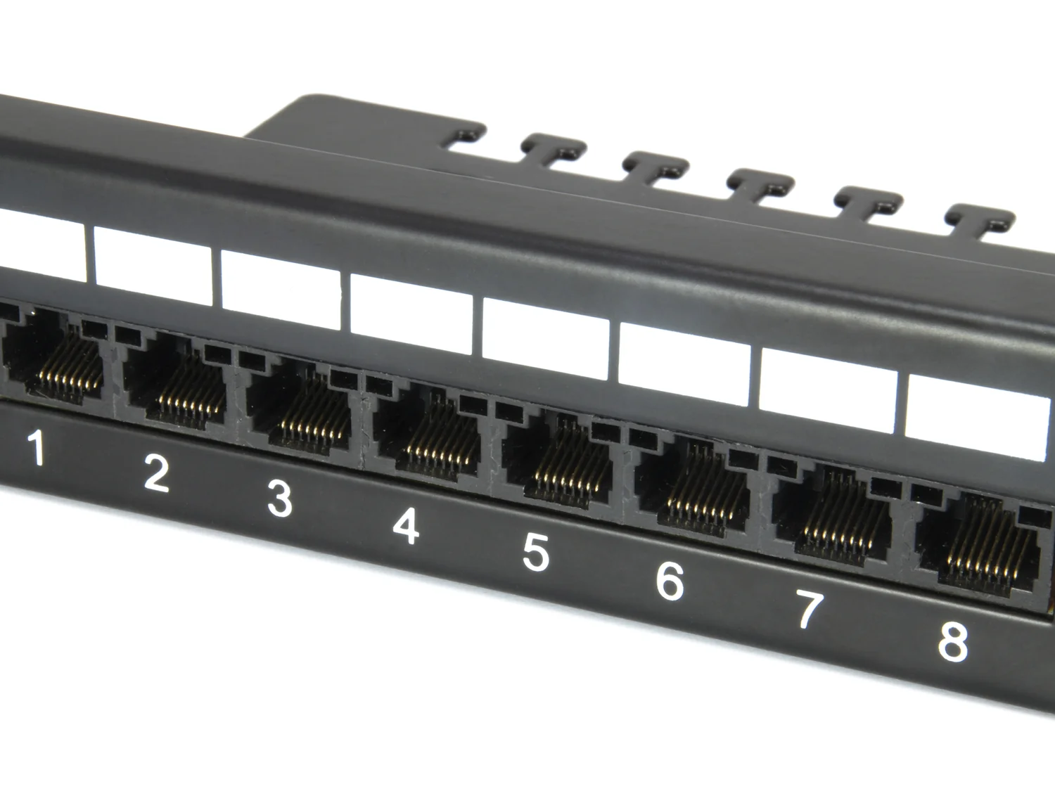 Patch Panel Cat.6 24 Portas RJ-45 19" 1U Equip para Rack Preto - Imagem 3
