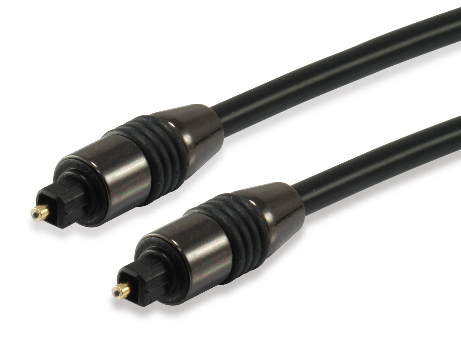 Cabo de Áudio Óptico Toslink Digital 1.8m Preto Equip (147921) - Imagem 1
