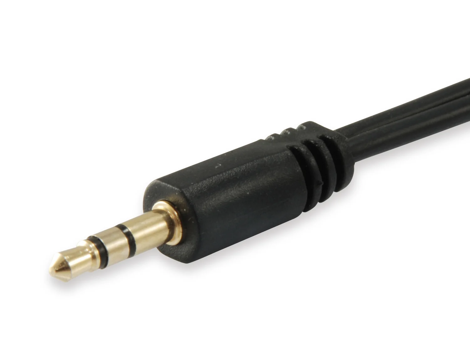 Splitter de áudio jack 3,5 mm Equip 1 Macho para 2 Fêmea Preto - Imagem 2