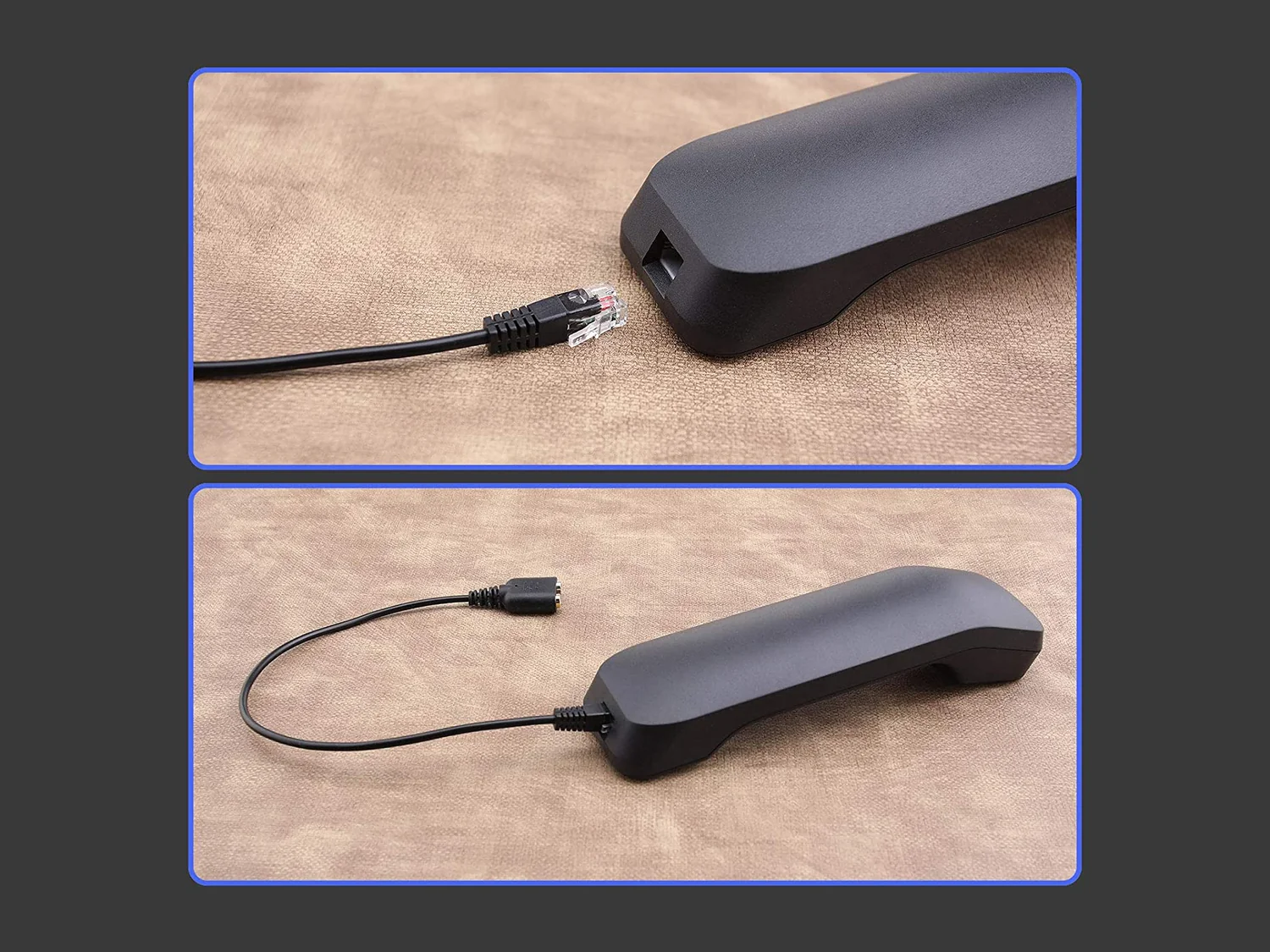 Adaptador de Áudio RJ-9 para 2× Jack 3,5 mm Equip para Headsets Preto - Imagem 6