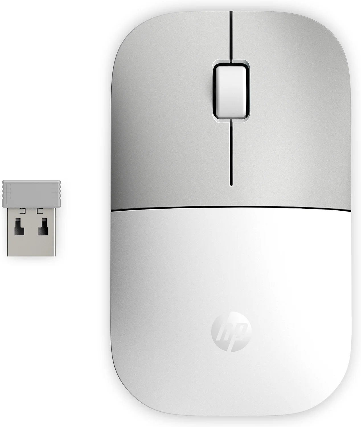 Rato Sem Fios HP Z3700 Cerâmica Branco Ultra Fino 1200 DPI Nano Recetor USB-A - Imagem 1