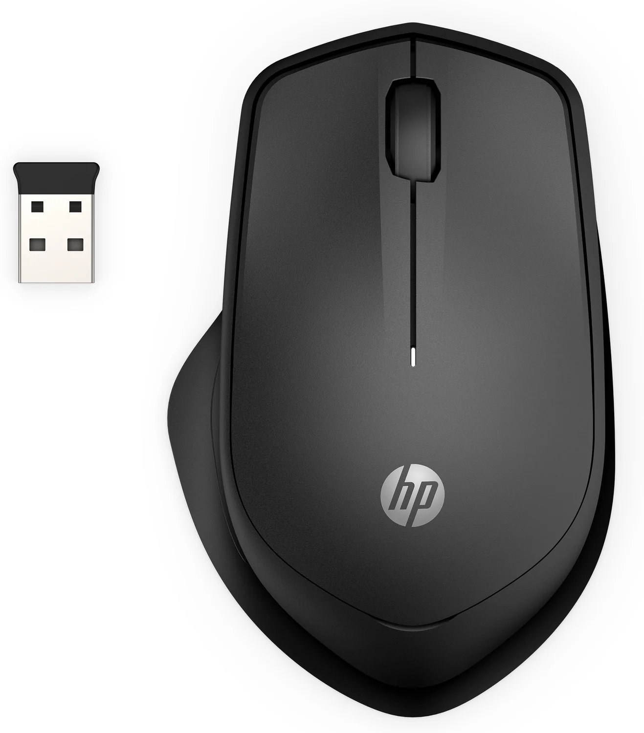 Rato sem fios HP 280 Silent ergonómico para destros clique silencioso preto