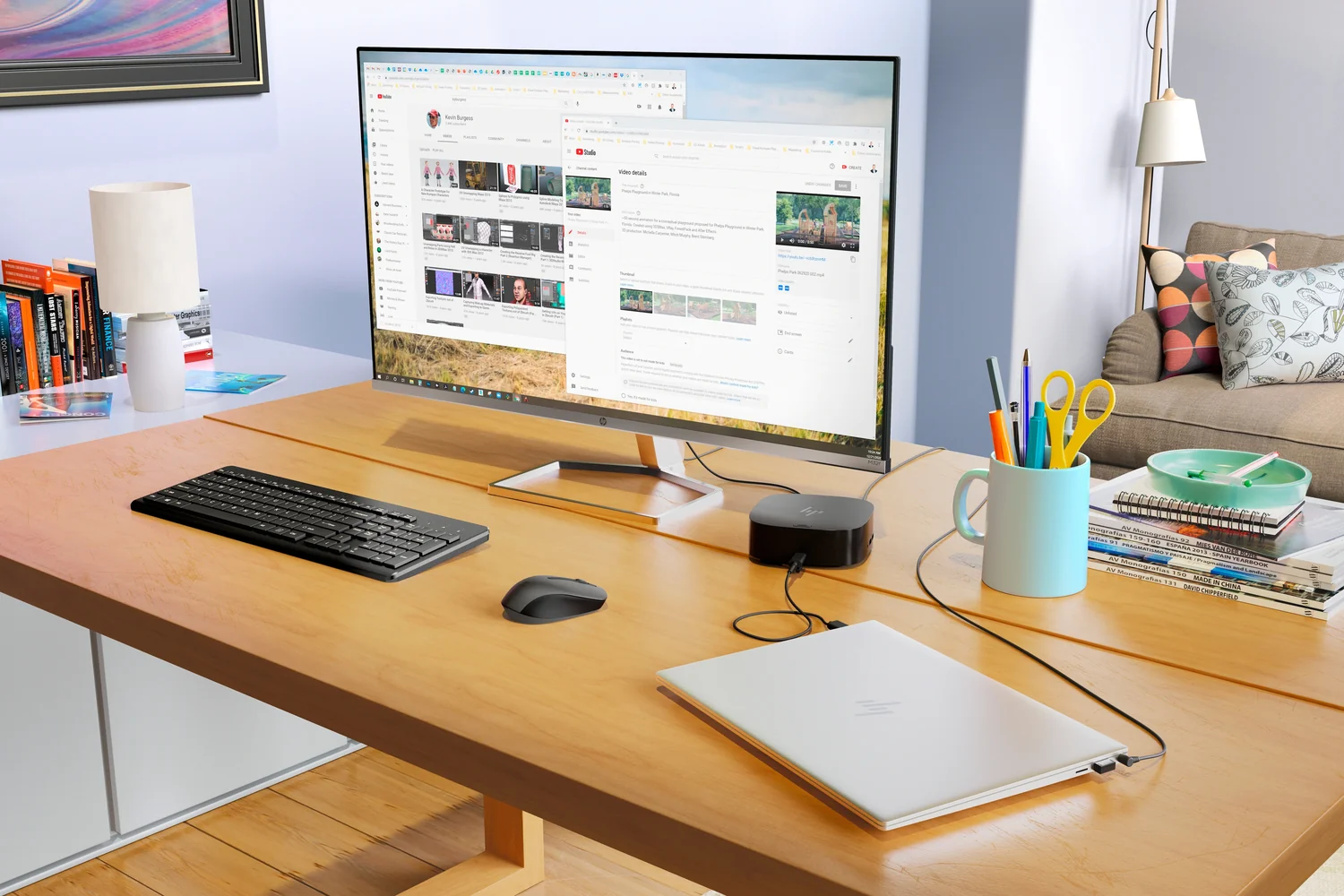Rato sem Fios HP 930 Creator Bluetooth 3000 DPI 7 Botões Recarregável USB-C — Prateado - Imagem 14