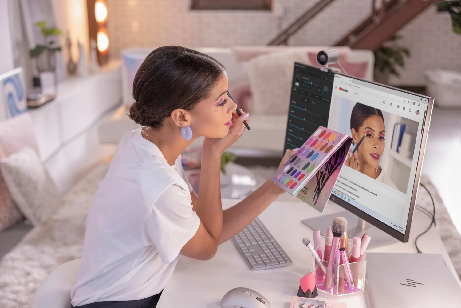 Rato sem Fios HP 930 Creator Bluetooth 3000 DPI 7 Botões Recarregável USB-C — Prateado - Imagem 12