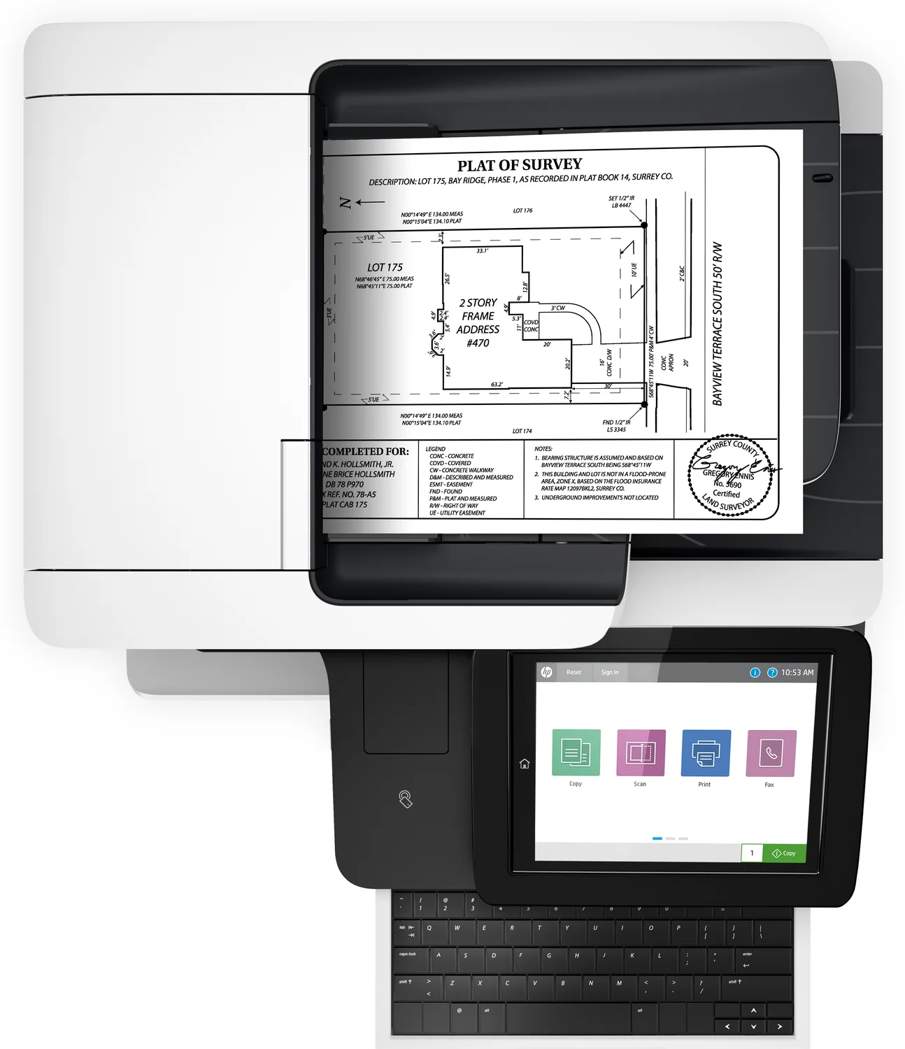 Impressora multifunções laser HP LaserJet Enterprise Flow MFP M528z duplex Wi-Fi - Imagem 5