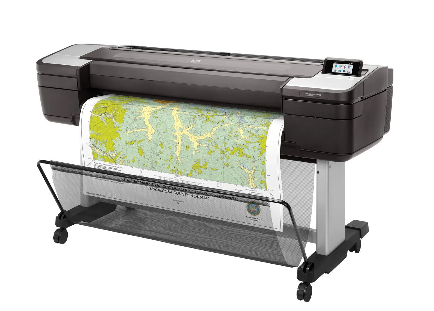 Plotter HP DesignJet T1700 44" PostScript 2400x1200 DPI 6 Cores 500GB HDD Ethernet USB - Imagem 11