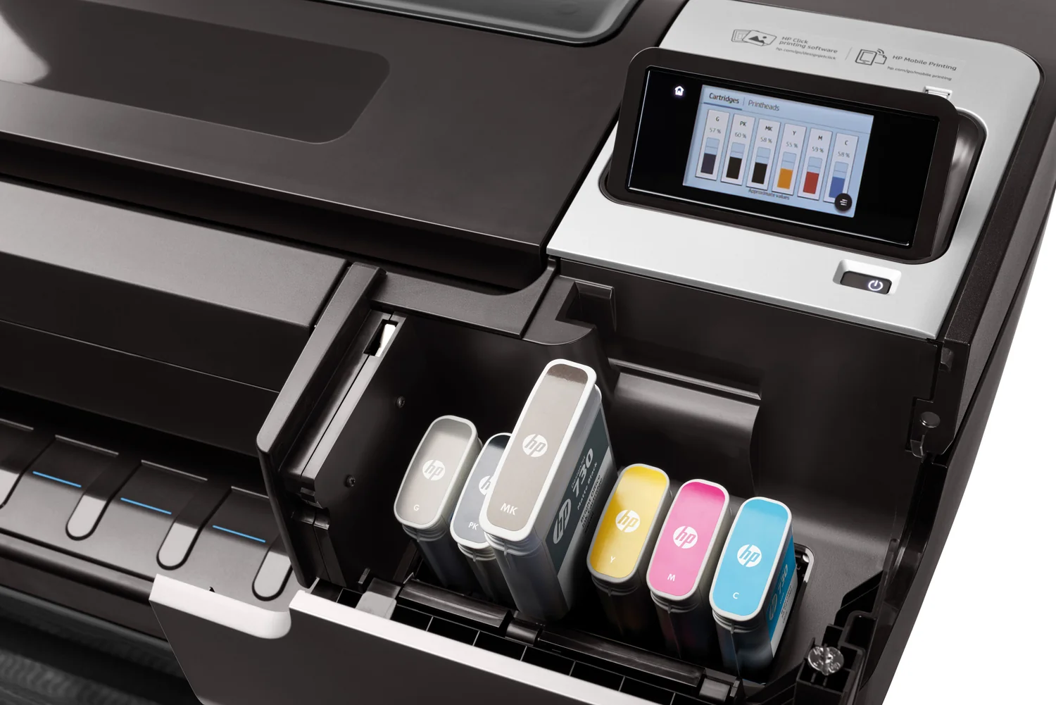 Plotter HP DesignJet T1700 44" PostScript 2400x1200 DPI 6 Cores 500GB HDD Ethernet USB - Imagem 10