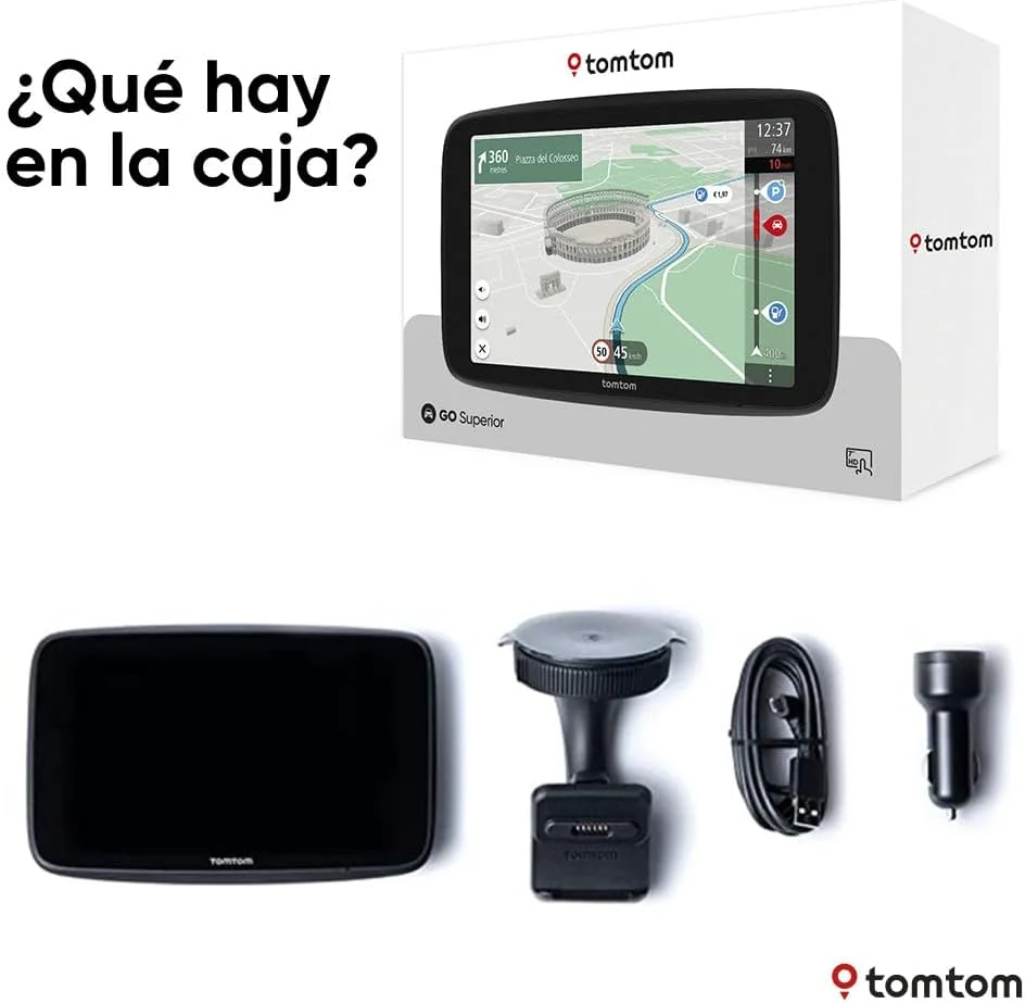 GPS para automóvel TomTom GO Superior 7" 32GB com mapas mundiais - Imagem 9