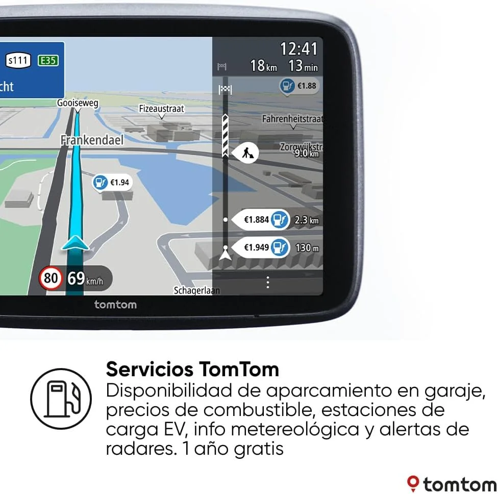 GPS para automóvel TomTom GO Superior 7" 32GB com mapas mundiais - Imagem 8