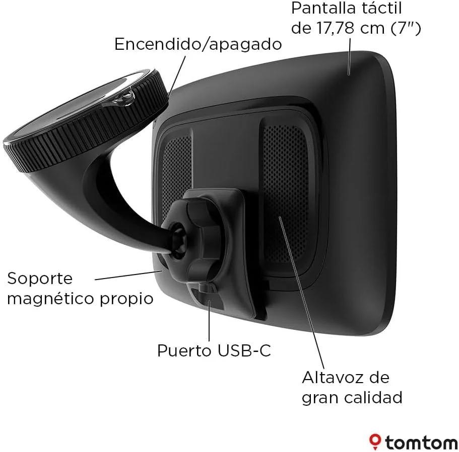 GPS TomTom GO Navigator 7" com Ecrã 7 Polegadas e Mapas Mundo Atualizáveis - Imagem 8