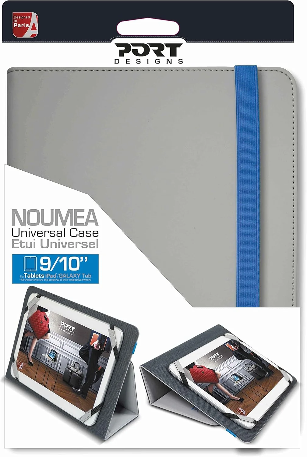 Capa para Tablet Port Designs Noumea Portfolio Universal 9-10" Cinzento - Imagem 4