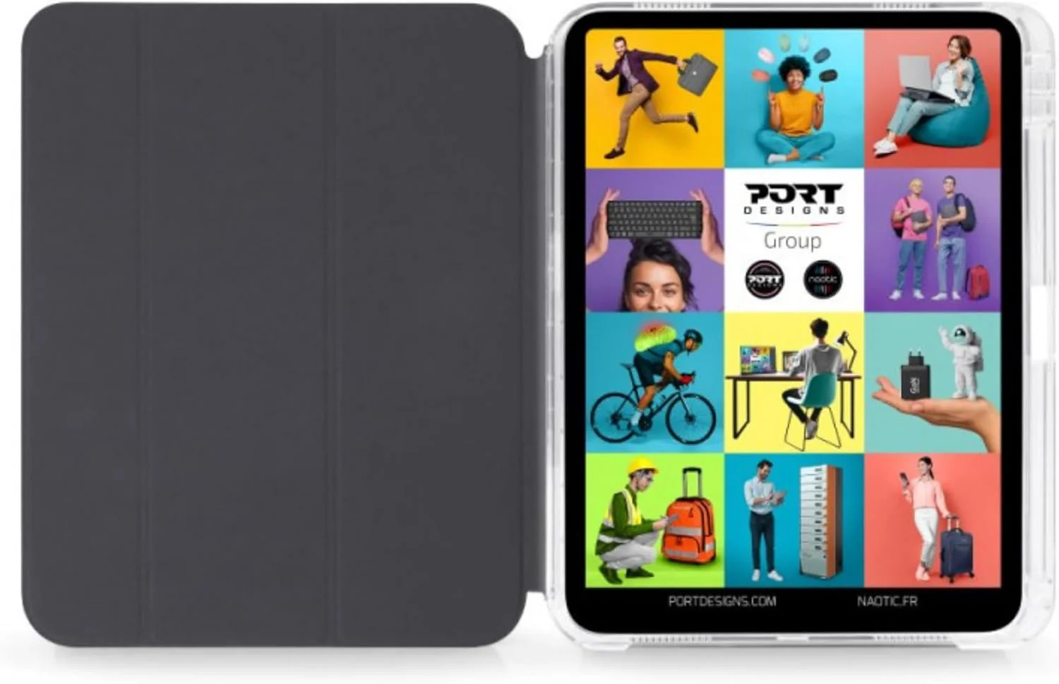 Capa Slim para iPad Gen10 10,9" e Gen11 11" Port Designs Noumea II Slimclear ECO Cinzenta - Imagem 4