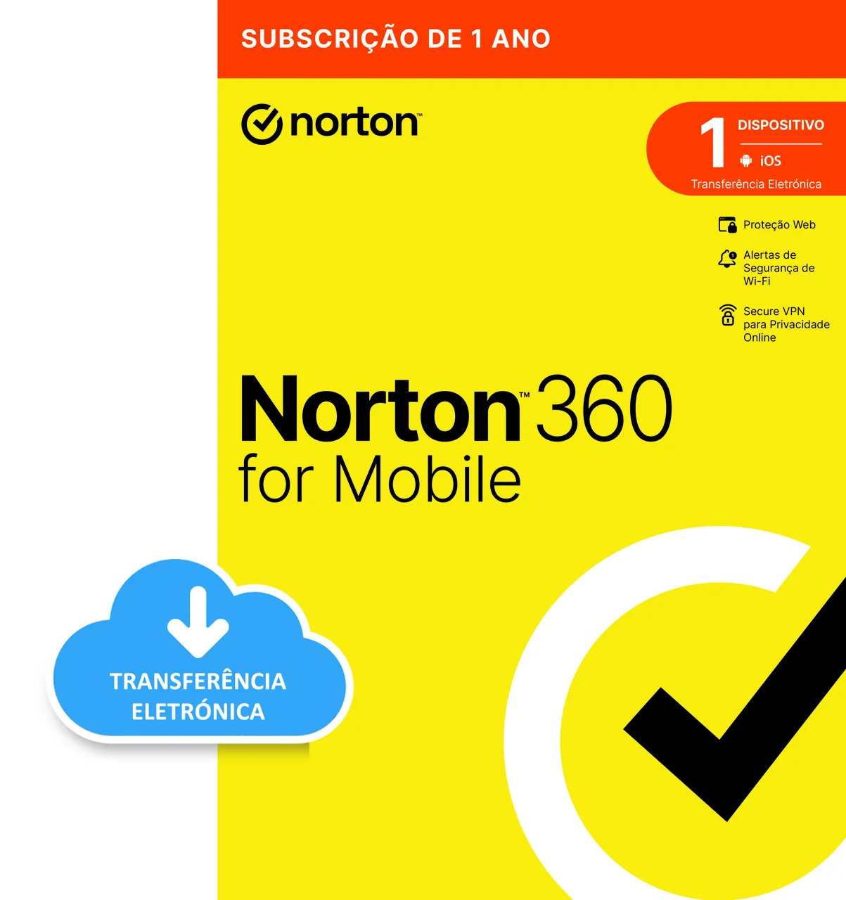 Antivírus Norton 360 Mobile ESD - Pack 4 Licenças (Android e iOS) - Imagem 1