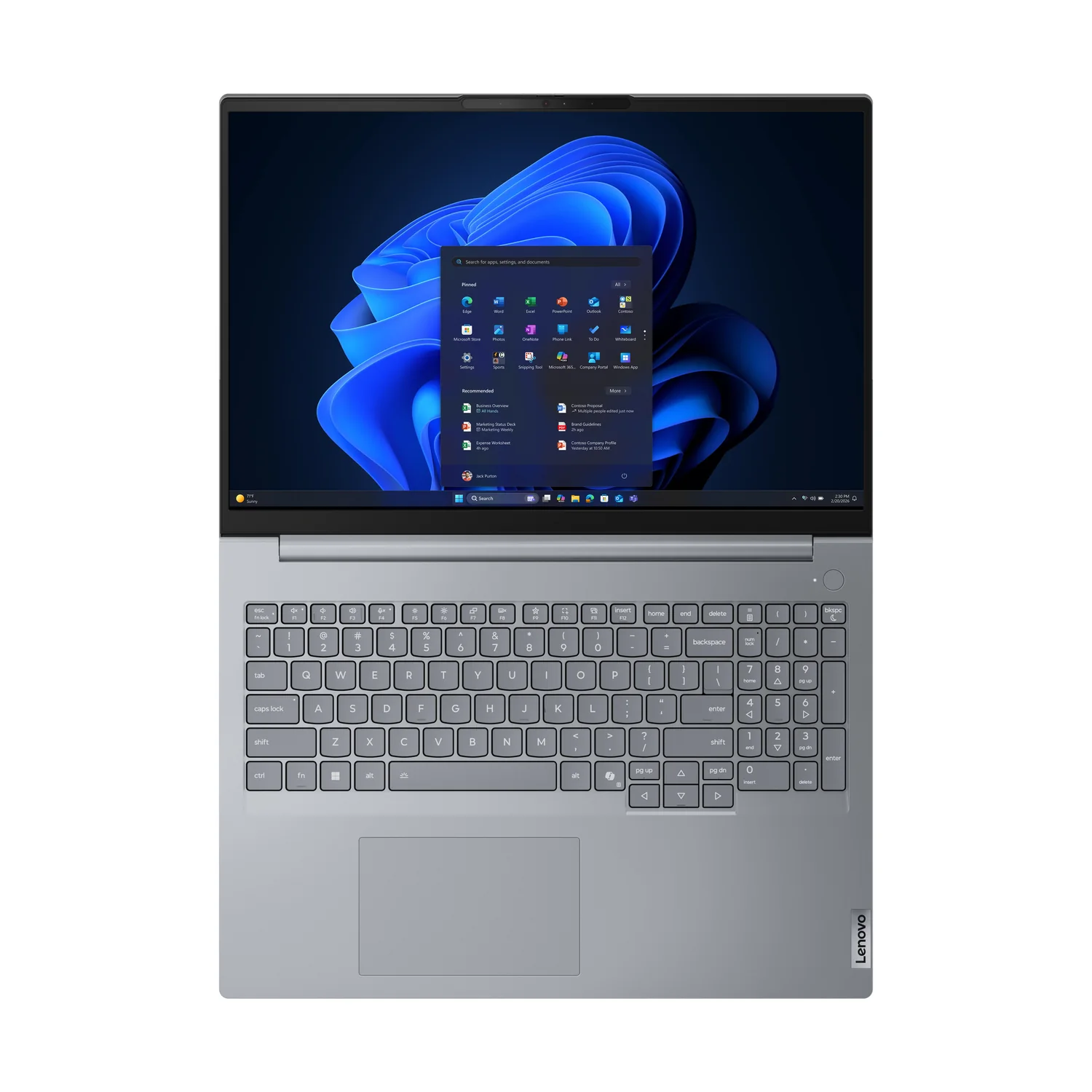 Portátil Lenovo ThinkBook 16 Gen 9 16" WUXGA AMD Ryzen 7 250 32GB 512GB SSD Wi-Fi 7 Windows 11 Pro Cinzento - Imagem 14