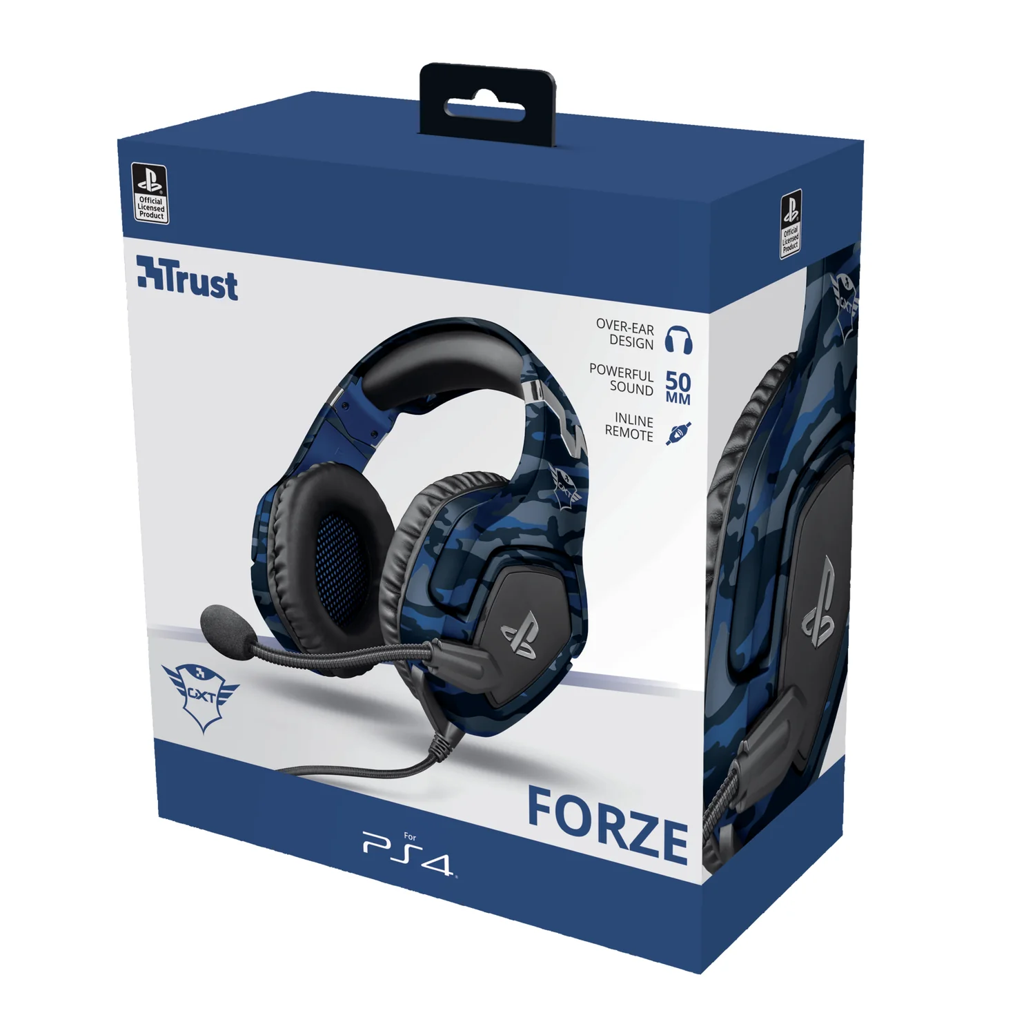 Auscultadores Gaming Trust GXT 488 Forze-B para PS4 com Microfone Amovível — Preto/Azul - Imagem 7
