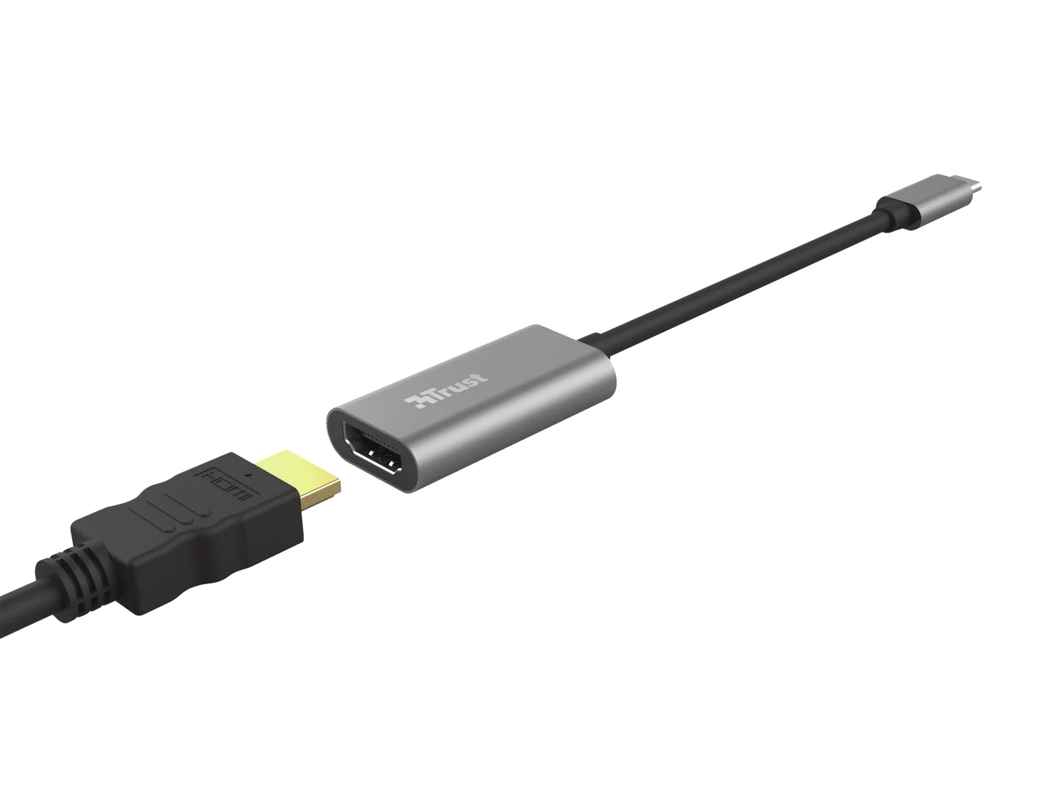Adaptador USB-C para HDMI Trust Dalyx 4K Ultra HD Cinzento - Imagem 3