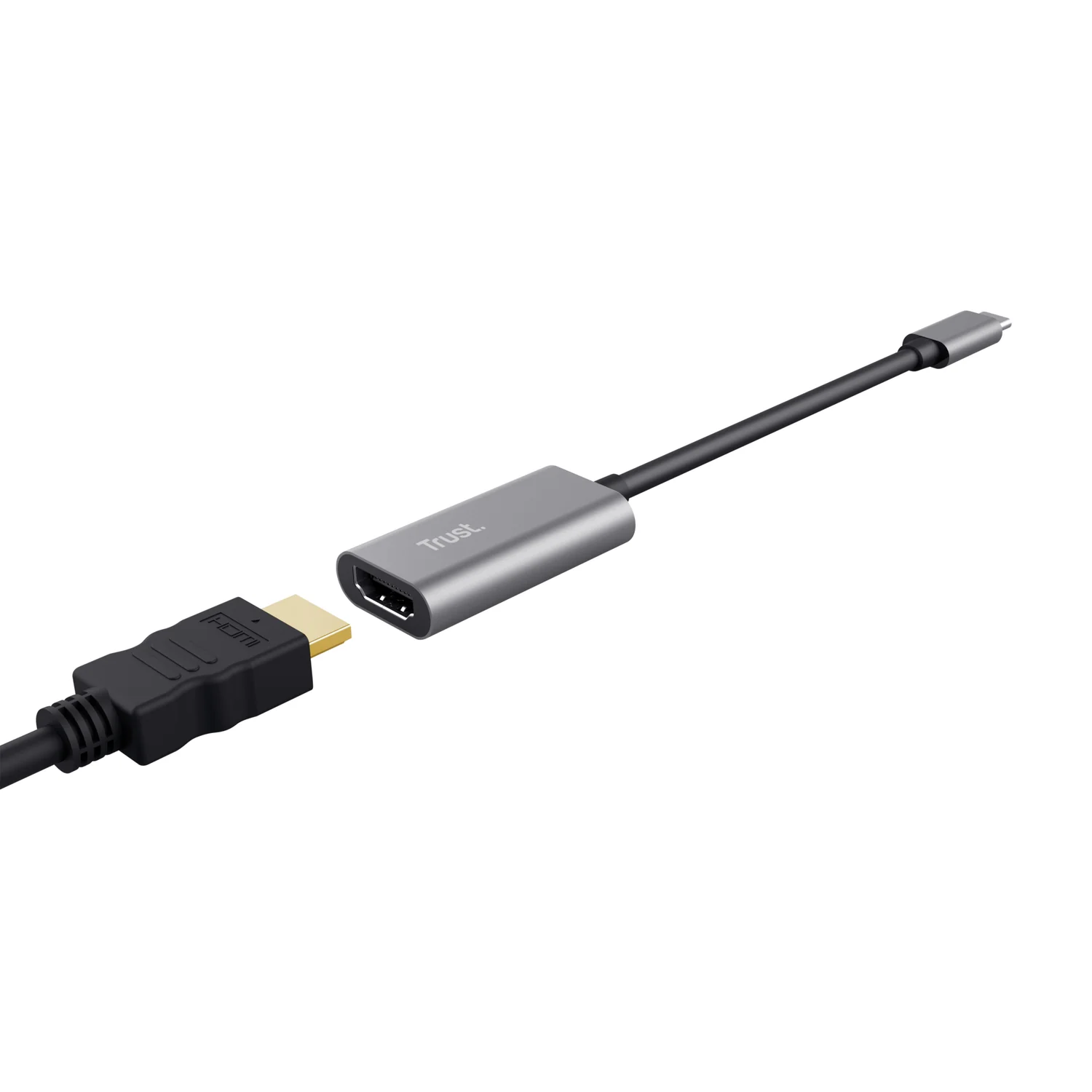 Adaptador USB-C para HDMI Trust Dalyx 4K Ultra HD Cinzento - Imagem 2