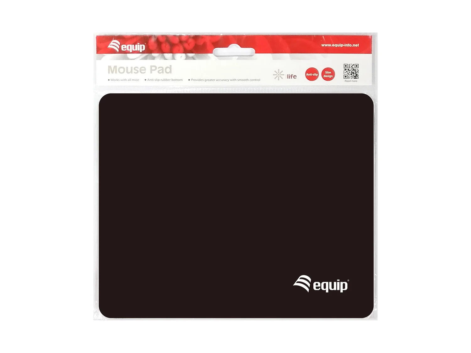 Tapete de Rato Equip 245011 Base Antiderrapante Nylon e Borracha Preto 220×180mm - Imagem 5