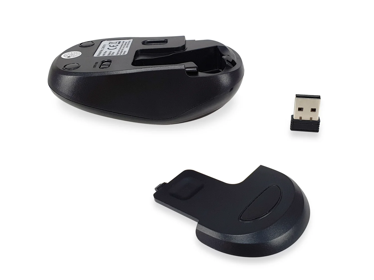 Rato sem fios Equip Comfort ambidestro ótico 1200 DPI preto com receptor USB - Imagem 3