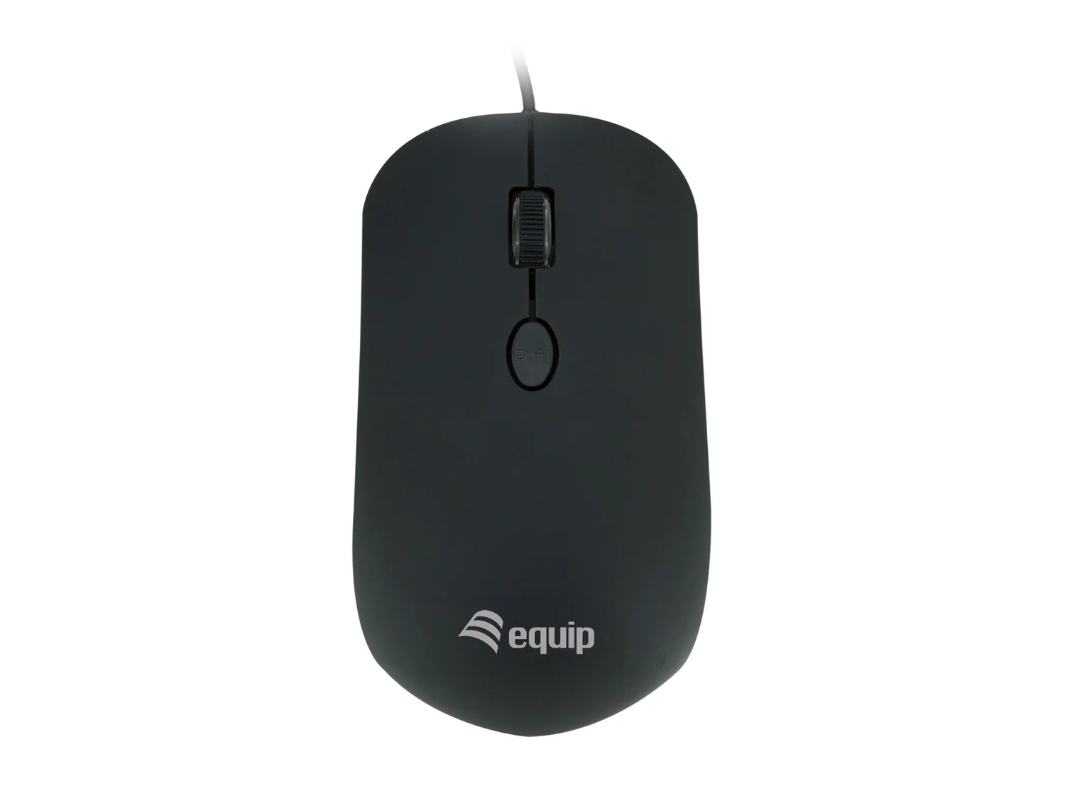Rato com fios Equip 245114 USB ótico ambidestro 1600 DPI ajustáveis, preto