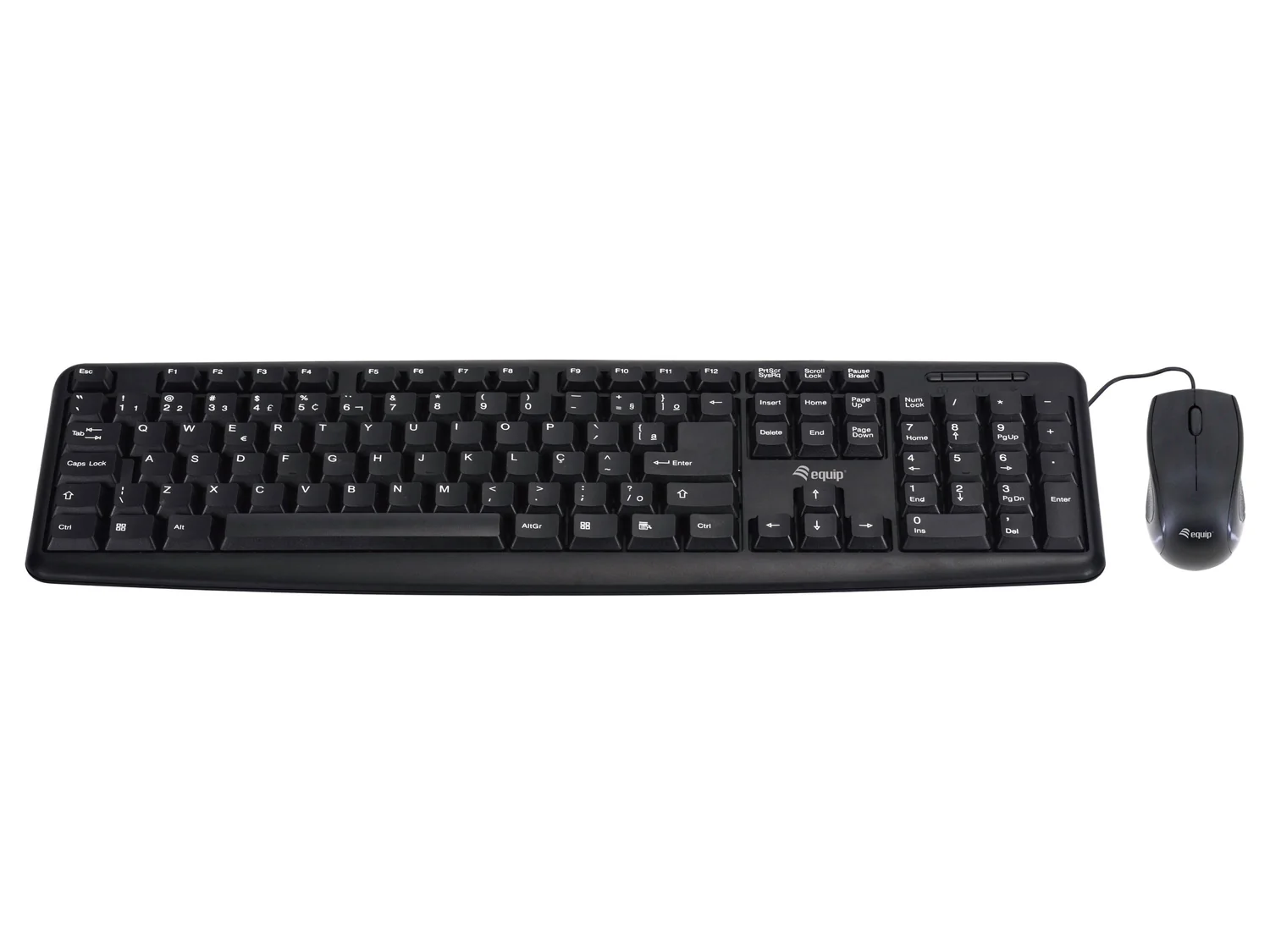 Conjunto teclado e rato Equip 245202 com fios USB QWERTY PT preto - Imagem 6