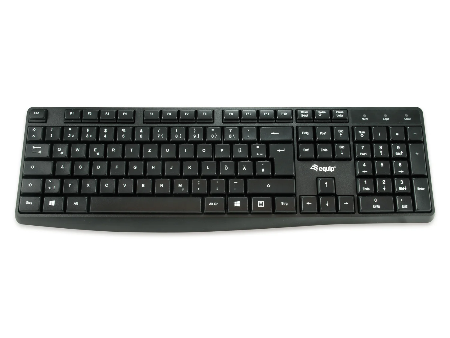 Teclado com fios Equip 245212 USB QWERTY português preto - Imagem 1