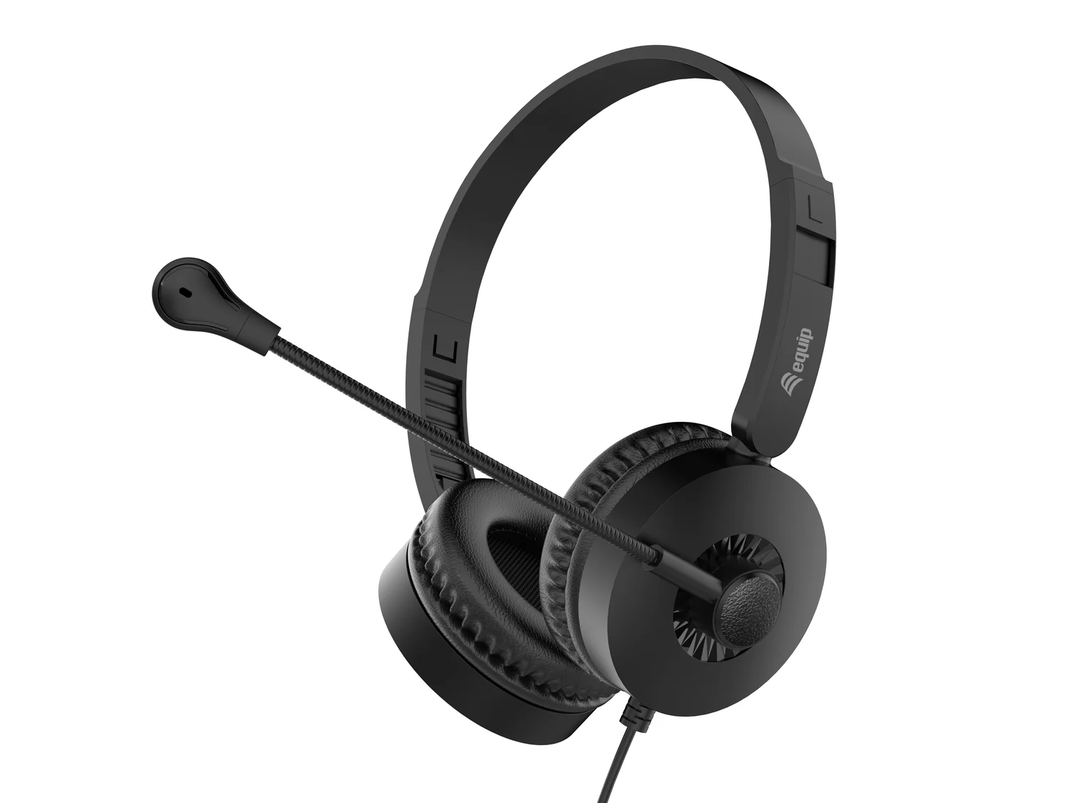 Auscultadores com fios Equip 245301 USB binaurais com microfone boom preto - Imagem 5