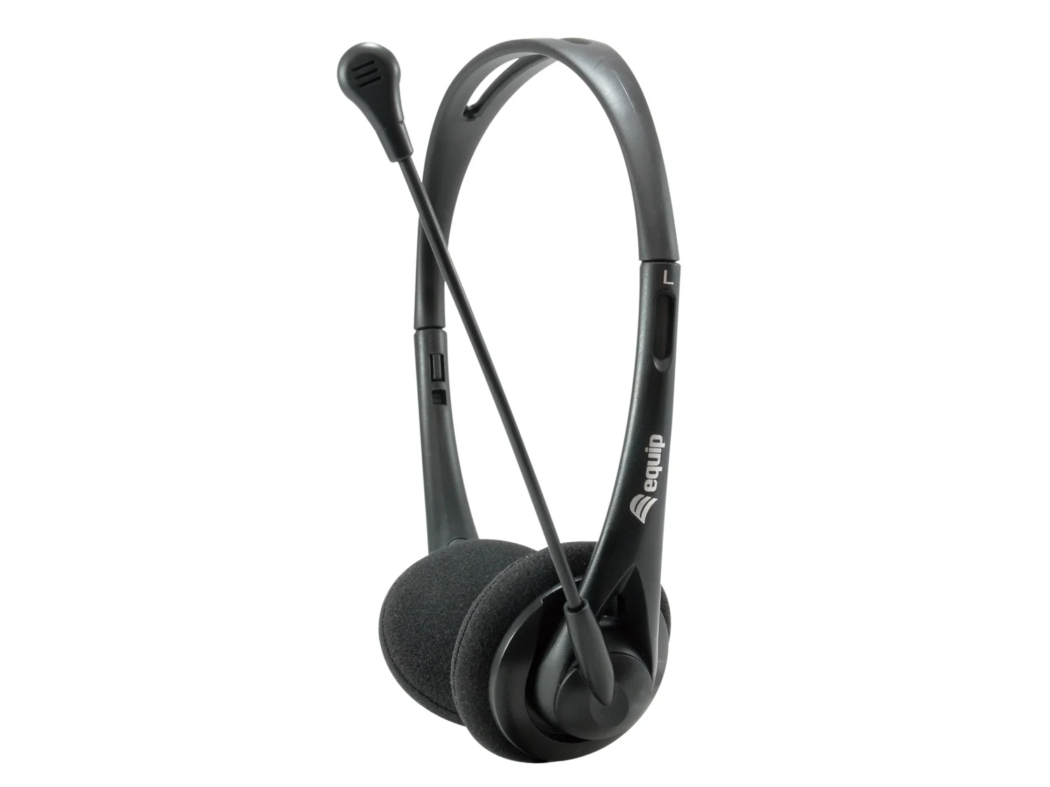 Auscultadores com fio e microfone para chamadas e música, 2x 3,5 mm Equip Chat Headset 245302