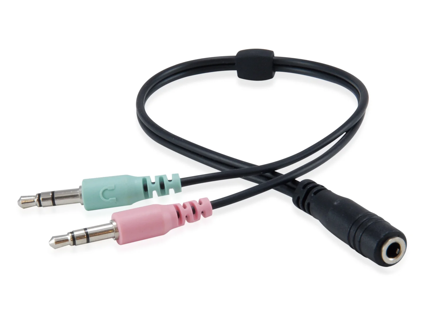 Auscultadores com fio e microfone para chamadas e música, 2x 3,5 mm Equip Chat Headset 245302 - Imagem 2