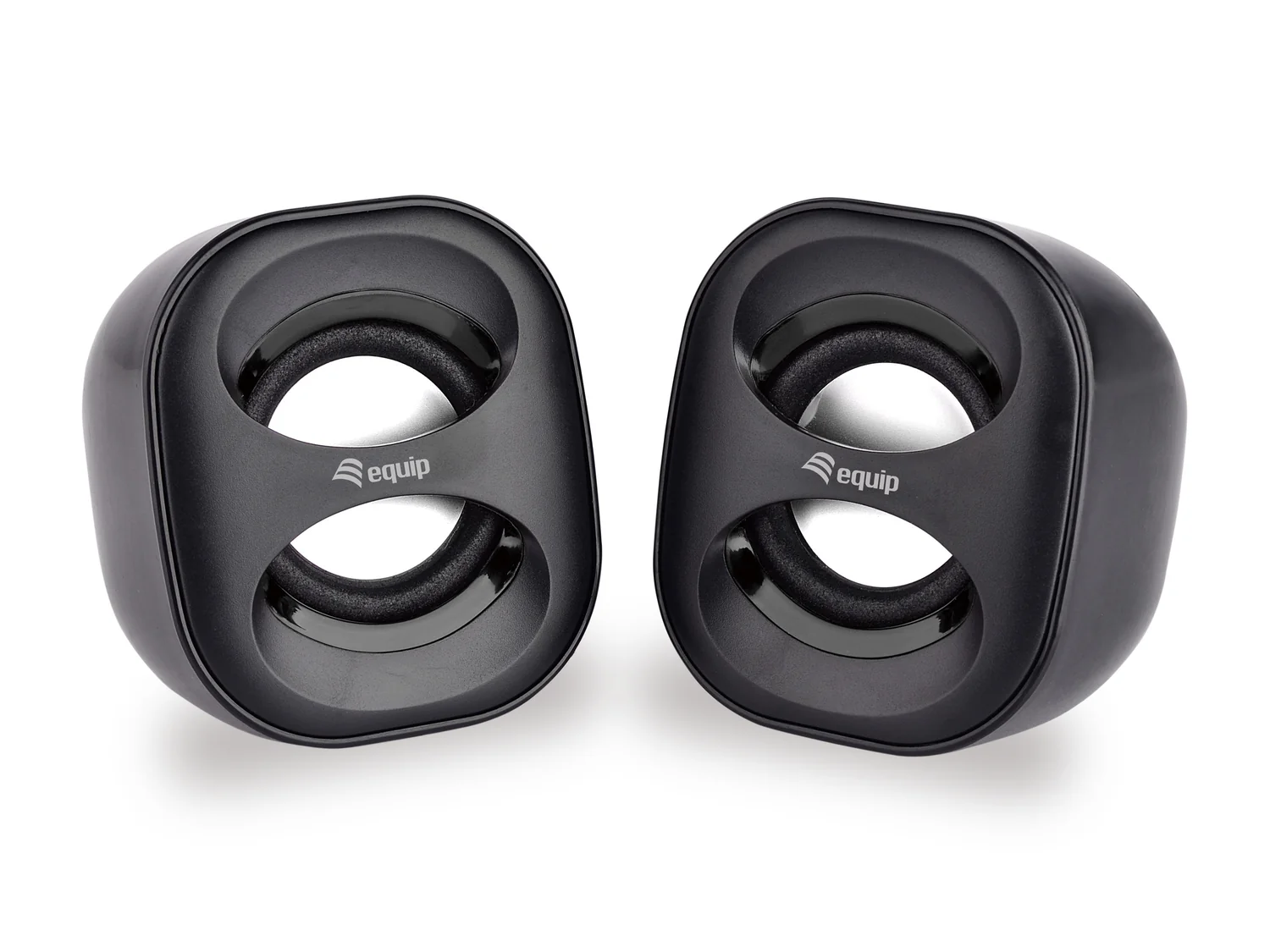 Colunas de Som USB para PC Equip 245330 2.0 3W Plug-and-Play Preto - Imagem 1