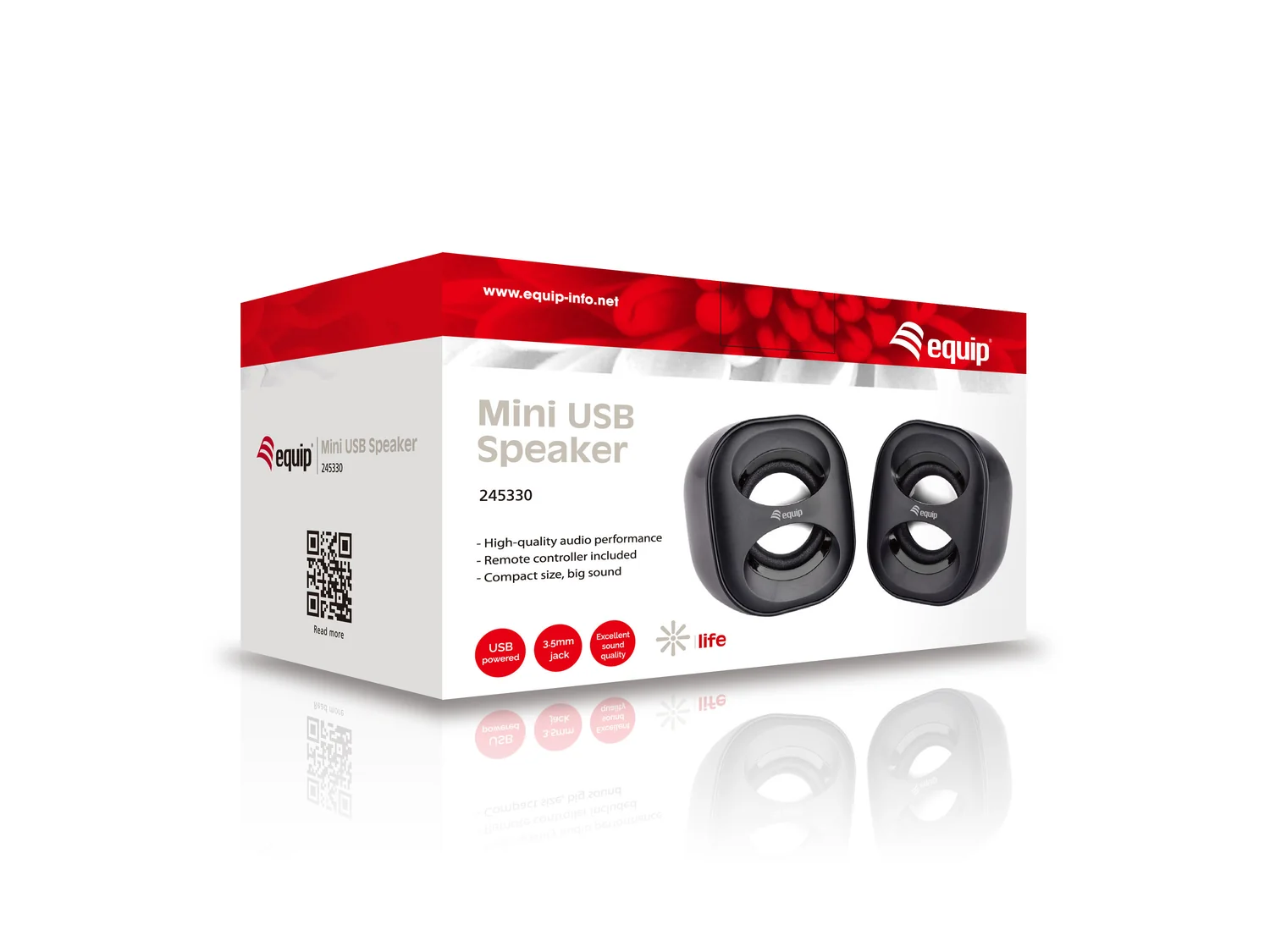 Colunas de Som USB para PC Equip 245330 2.0 3W Plug-and-Play Preto - Imagem 6