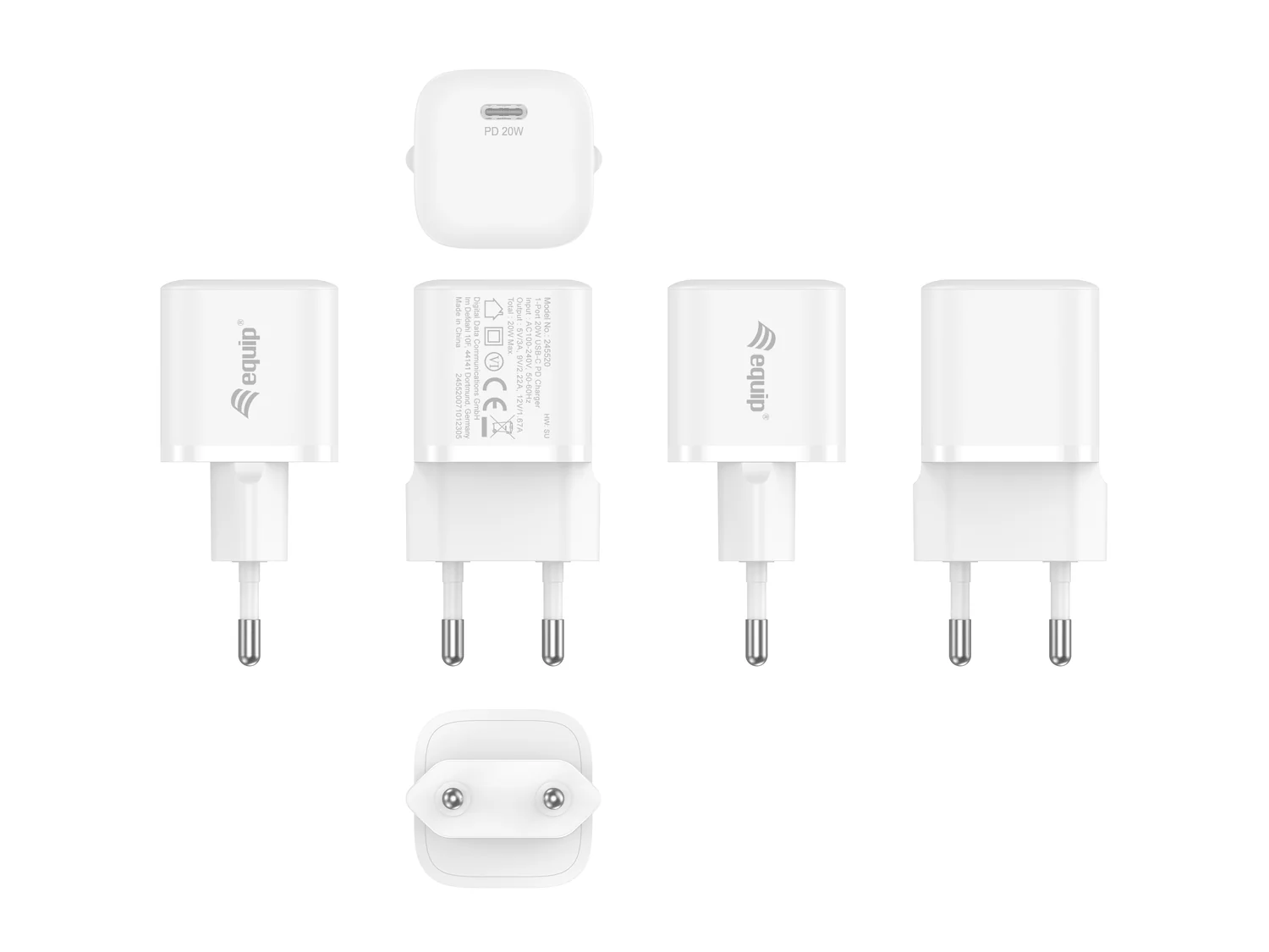 Carregador USB-C Equip 245520 PD 20W para Smartphone e Tablet Branco - Imagem 6