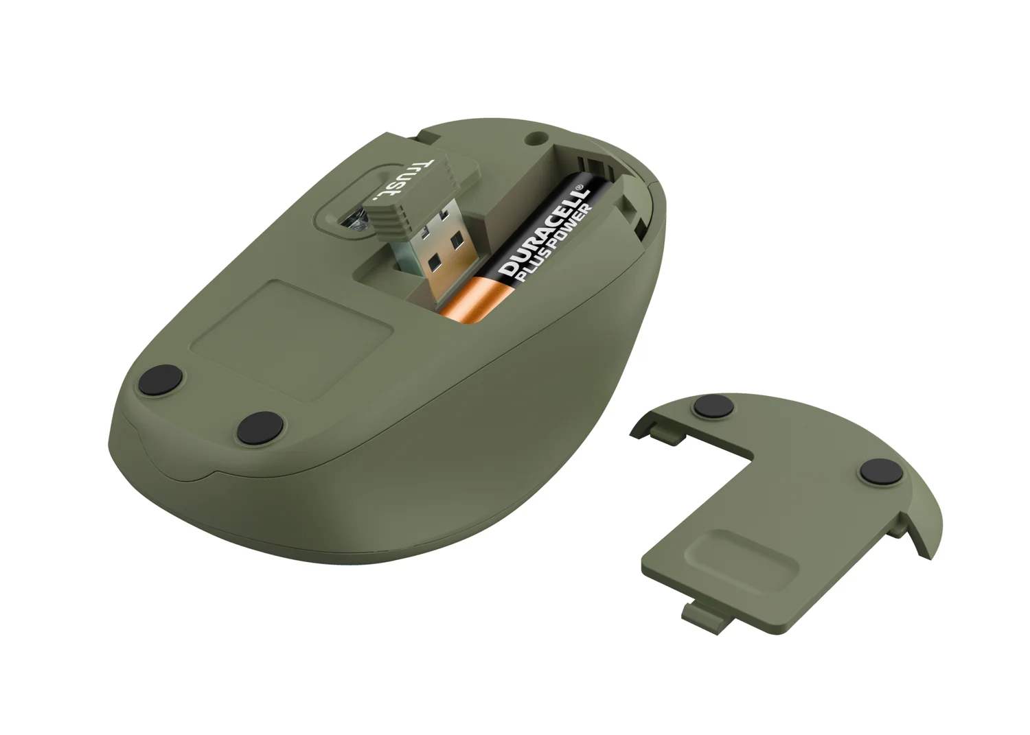 Rato Sem Fios Trust Yvi+ ECO Verde/Preto RF Wireless Ótico 1600 DPI para PC - Imagem 4