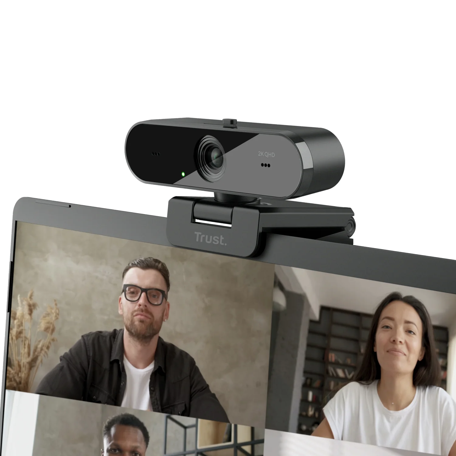 Webcam Trust Taxon QHD ECO 2560x1440 Autofocus USB 2.0 92° Campo de Visão Preta - Imagem 6