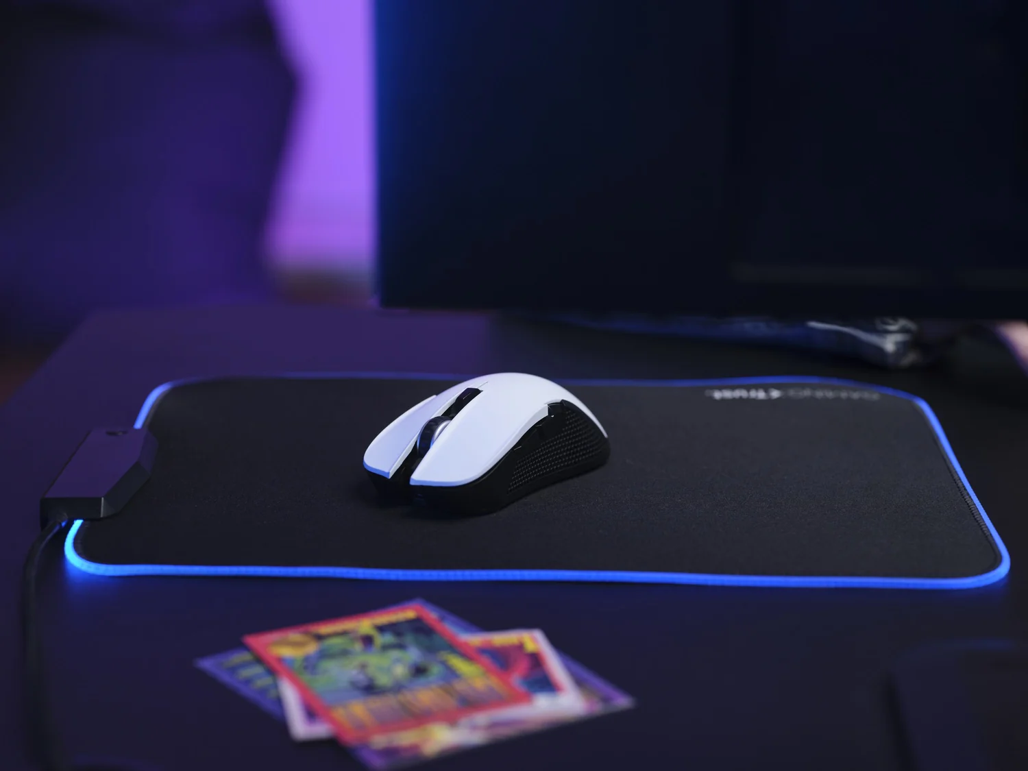 Rato Gaming Sem Fios Trust GXT 923W YBAR 7200 DPI 6 Botões Programáveis RGB USB-C Branco - Imagem 8