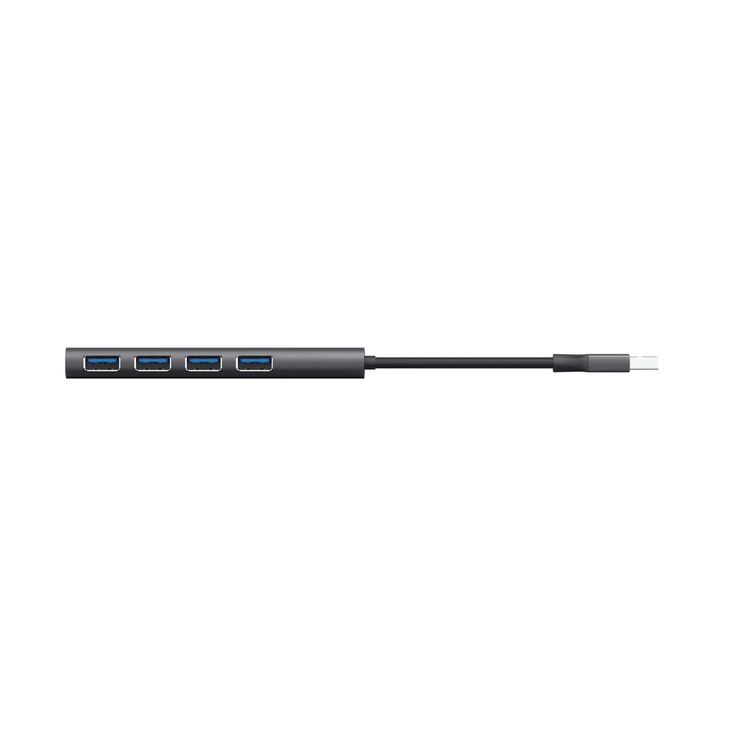 Hub USB 3.2 Trust Halyx 4 portas USB-A 5 Gbps Plug and Play Windows macOS ChromeOS Preto Cinzento - Imagem 6