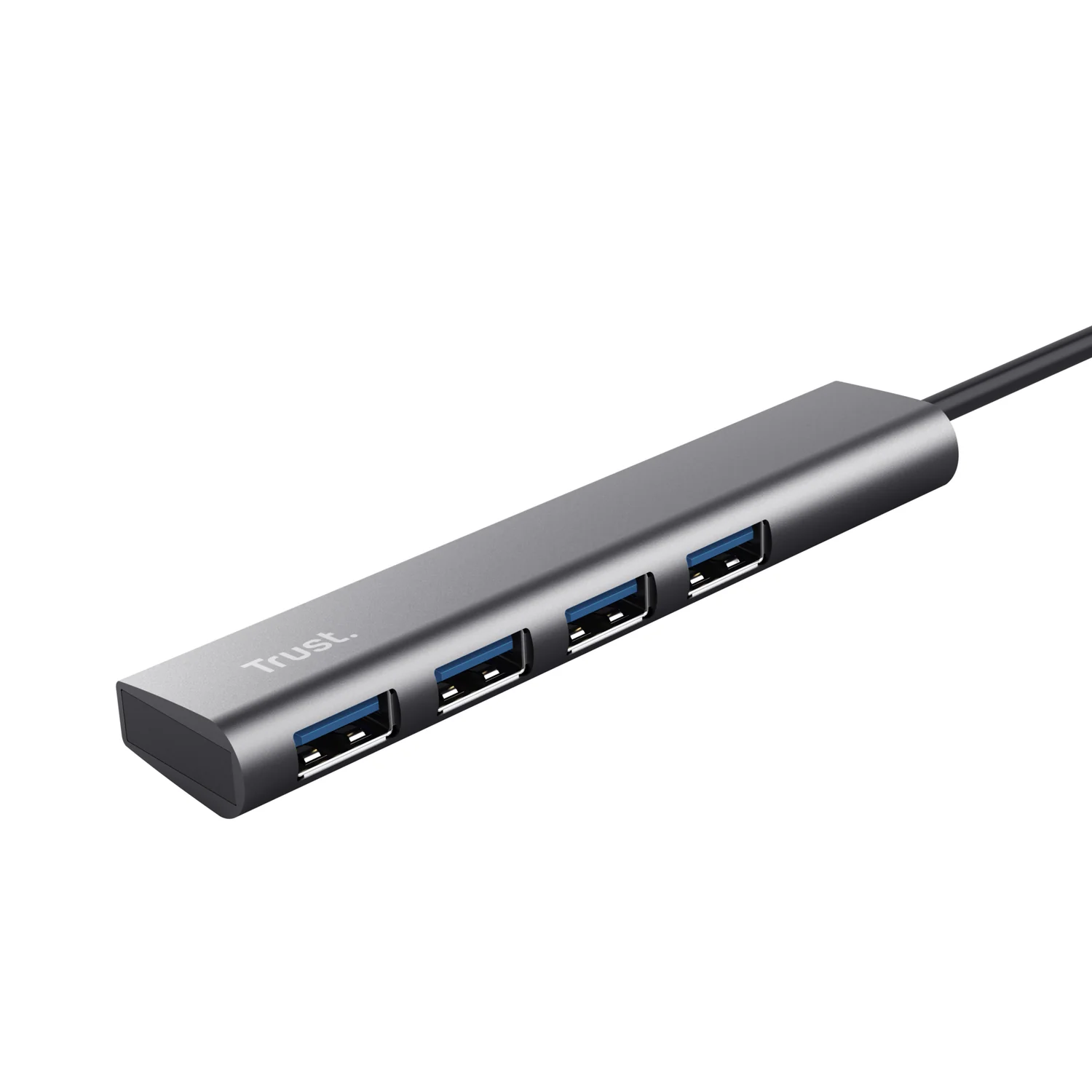 Hub USB-C Trust Halyx 4 Portas USB 3.2 Gen 1 Cinzento 5 Gbps - Imagem 2
