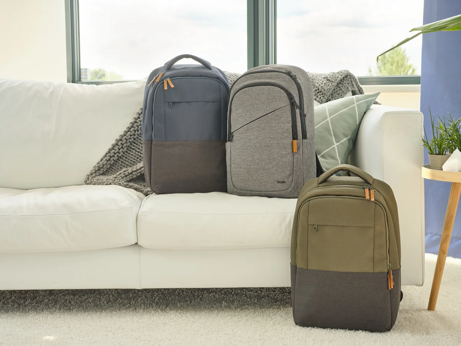Mochila para Portátil Trust Avana 16" ECO Reciclada Cinzento 3 Compartimentos - Imagem 12