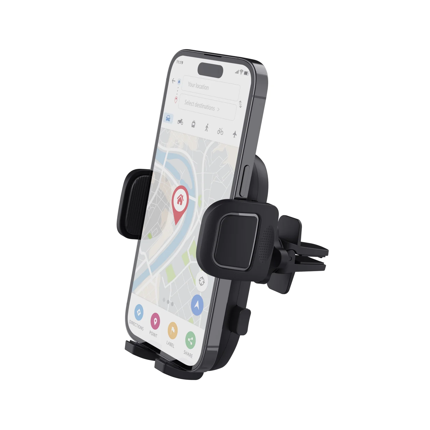 Suporte de Telemóvel para Carro Trust Runo para Grelha de Ventilação, Universal 4" a 7" - Imagem 2