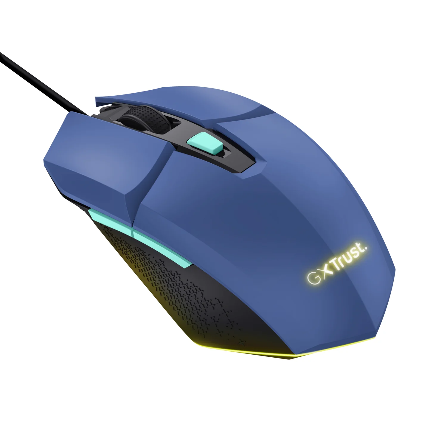 Rato Gaming Trust GXT 109B Felox 6400 DPI 6 Botões Iluminação Multi-cor Cabo 1.5m Azul - Imagem 3