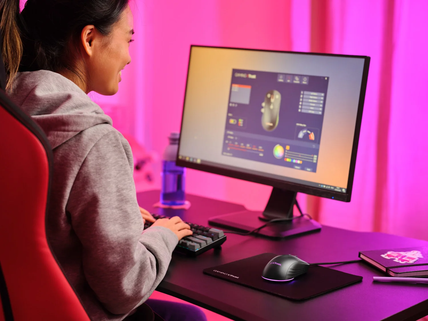 Rato Gaming com fio Trust GXT 925 Redex II Laser 10 000 DPI RGB — Preto - Imagem 10